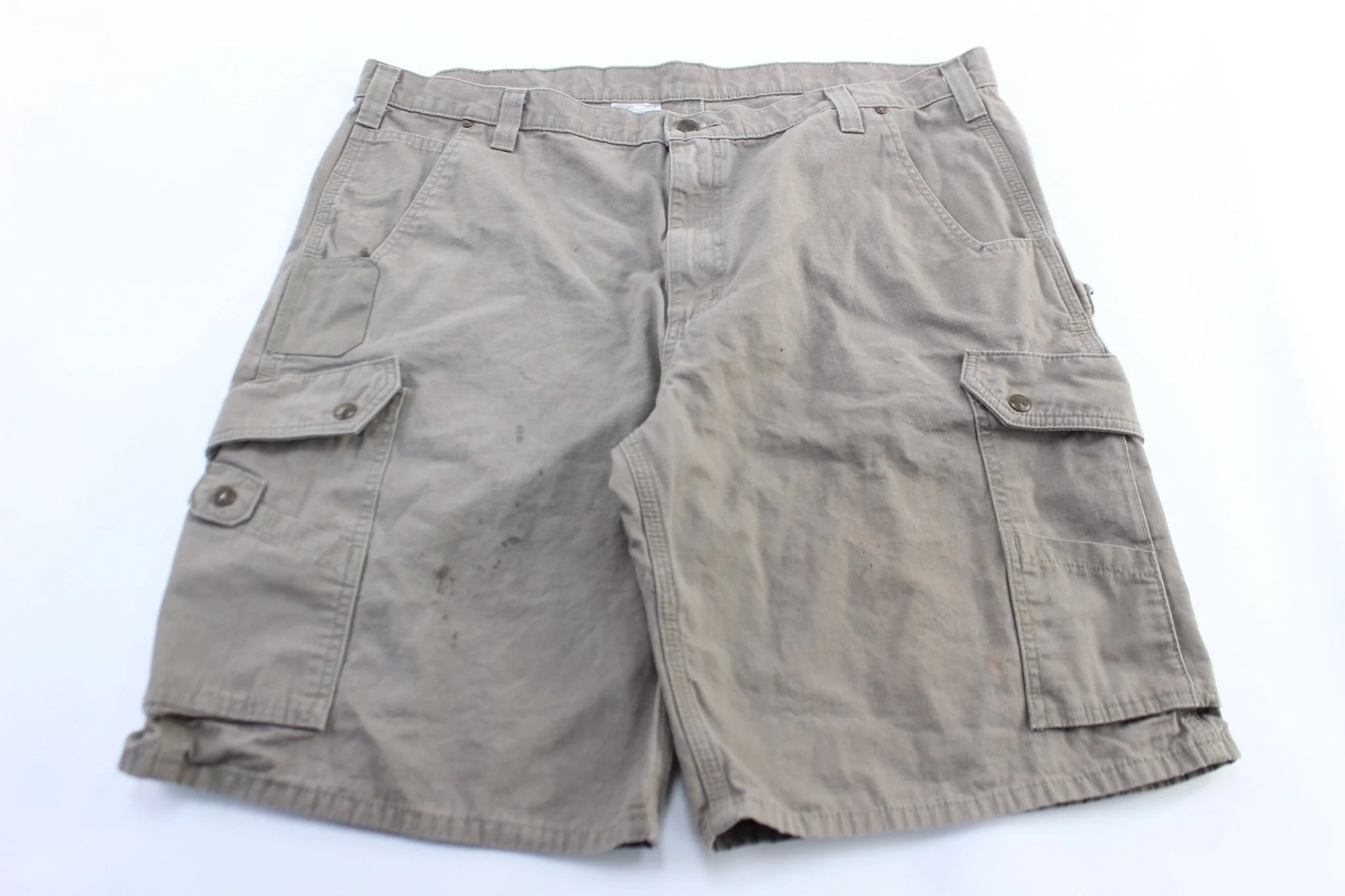 Carhartt Logo Patch Light Brown Cargo Shorts