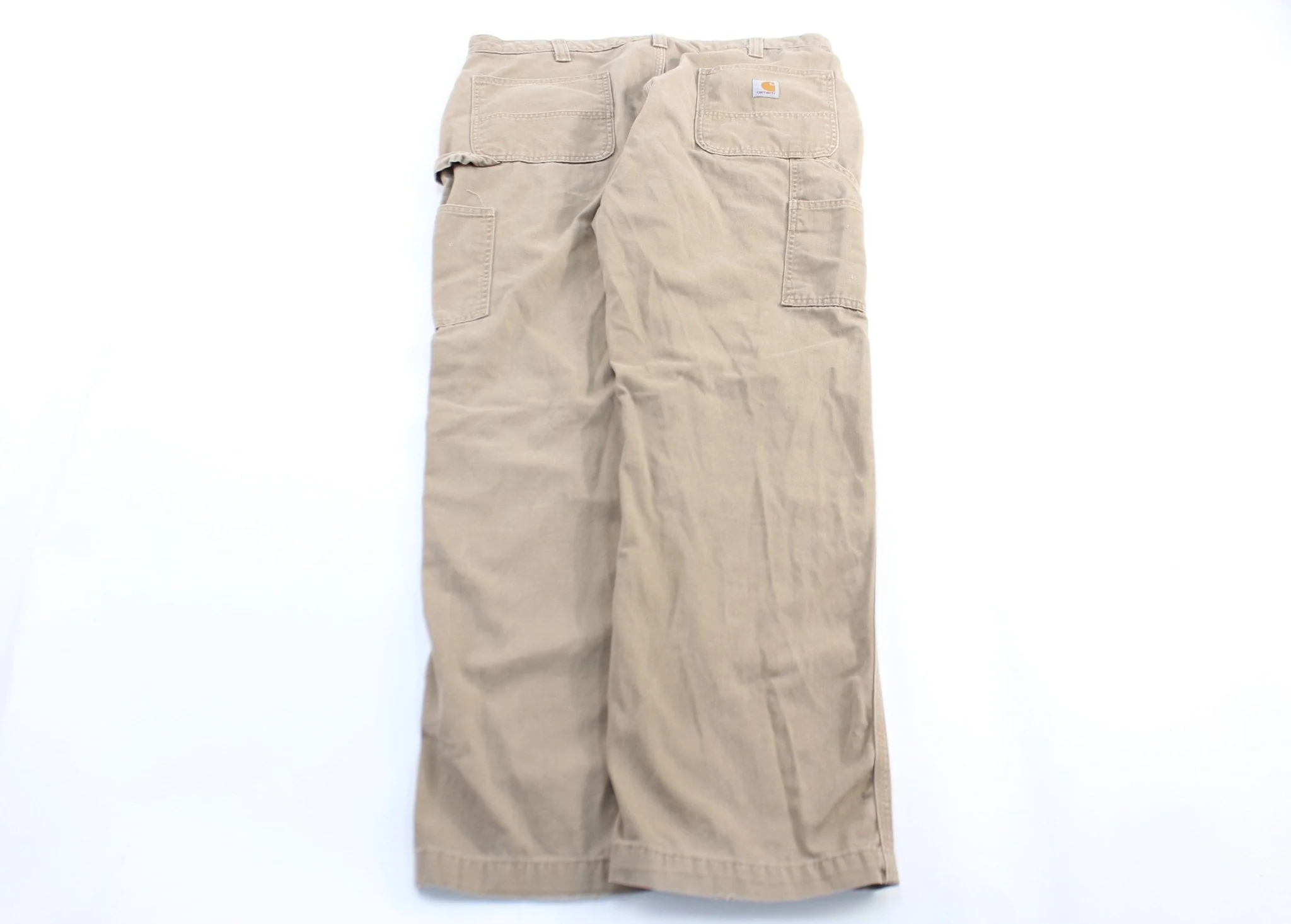 Carhartt Logo Patch Khaki Carpenter Pants - Image 2