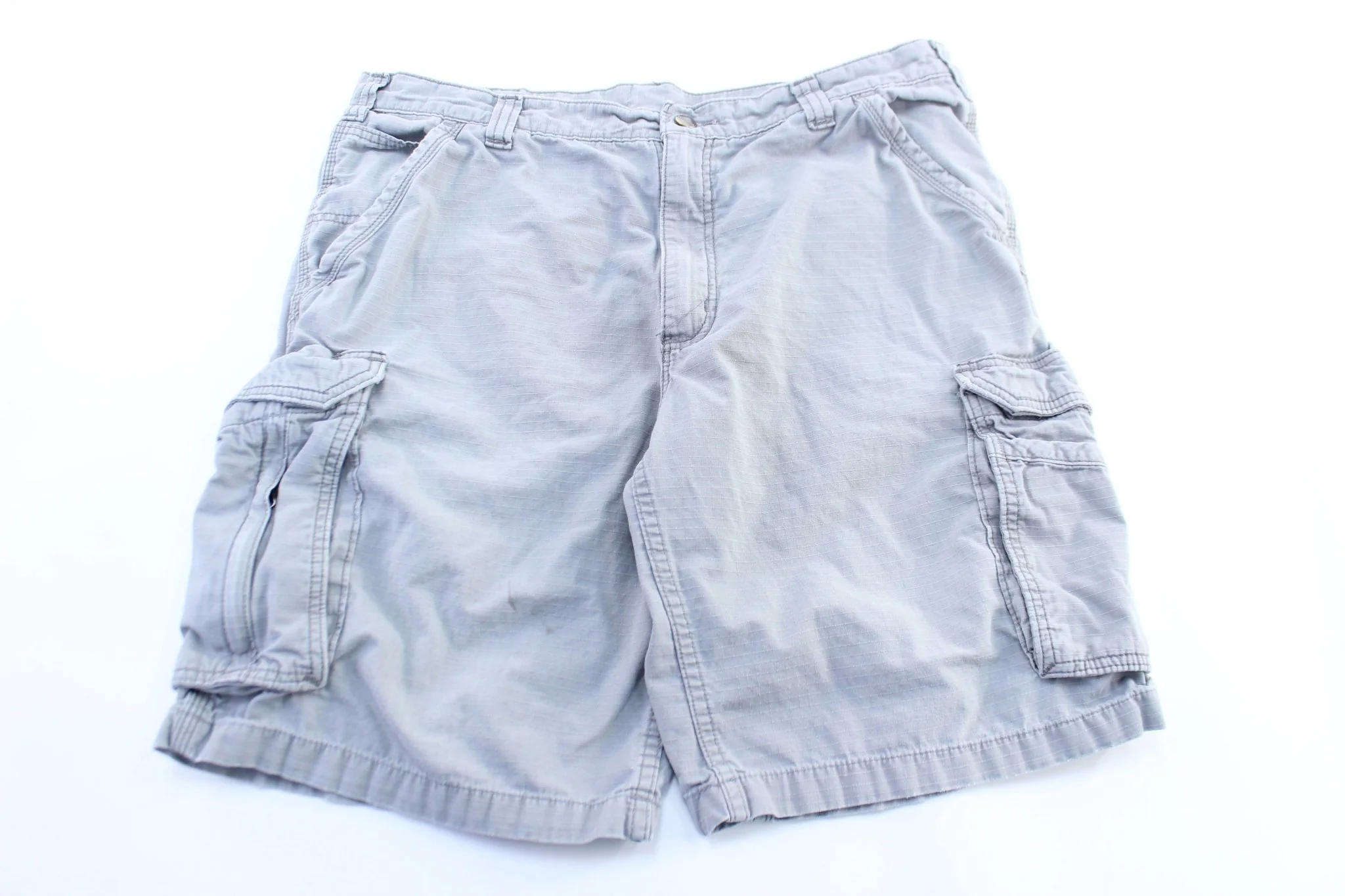 Carhartt Logo Patch Light Grey Cargo Shorts