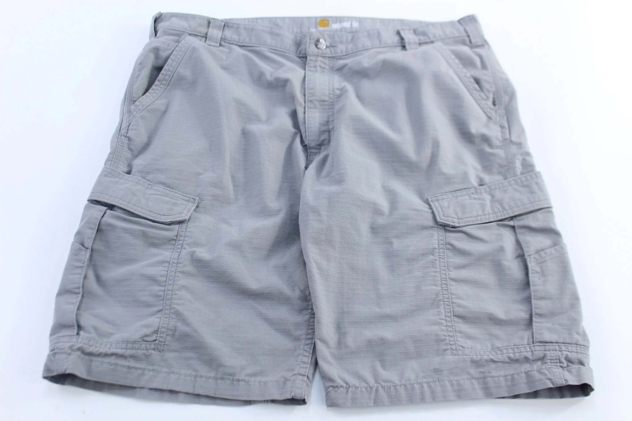 Carhartt Logo Patch Light Grey Cargo Shorts