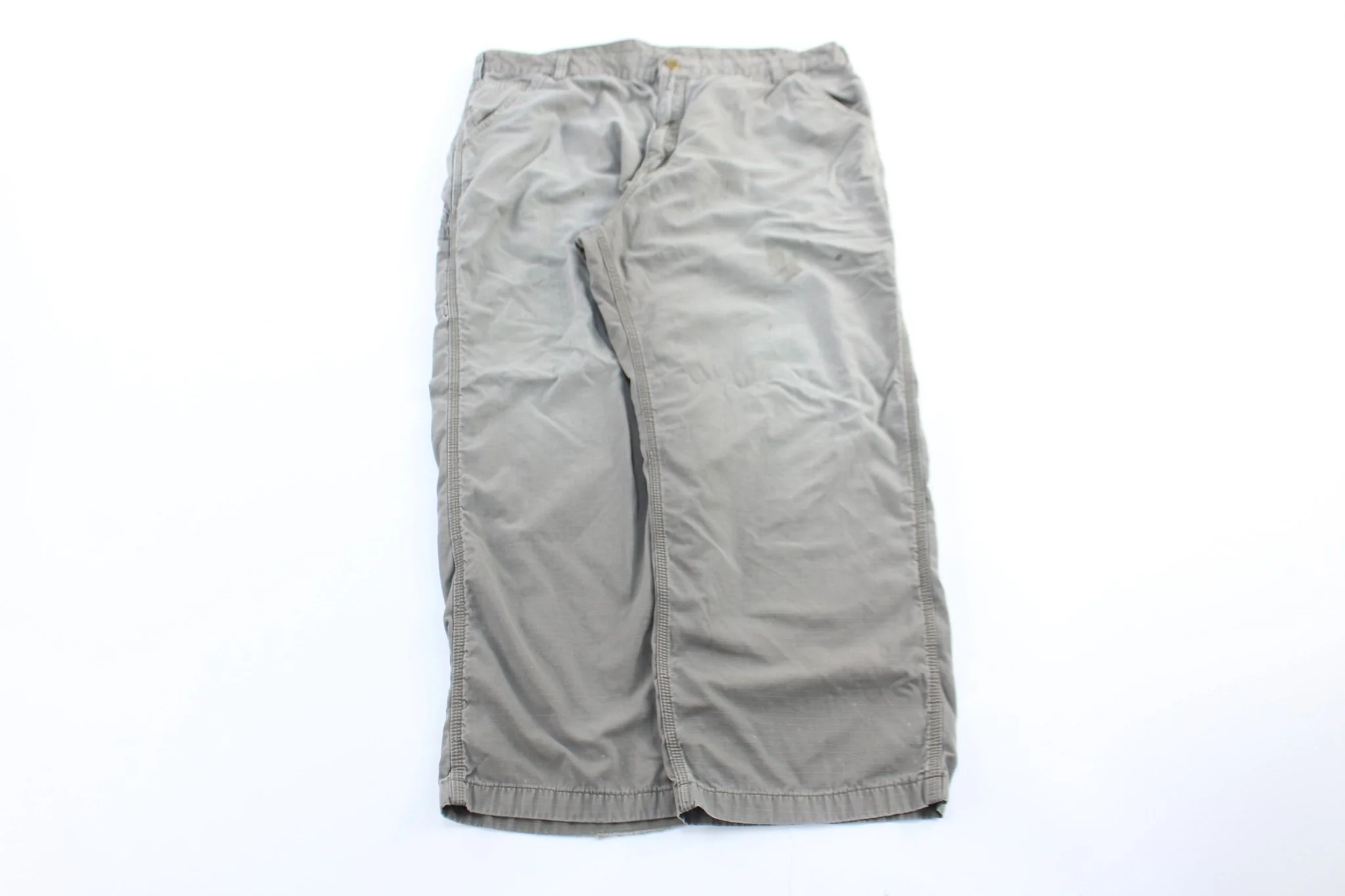 Carhartt Logo Patch Light Grey Carpenter Pants
