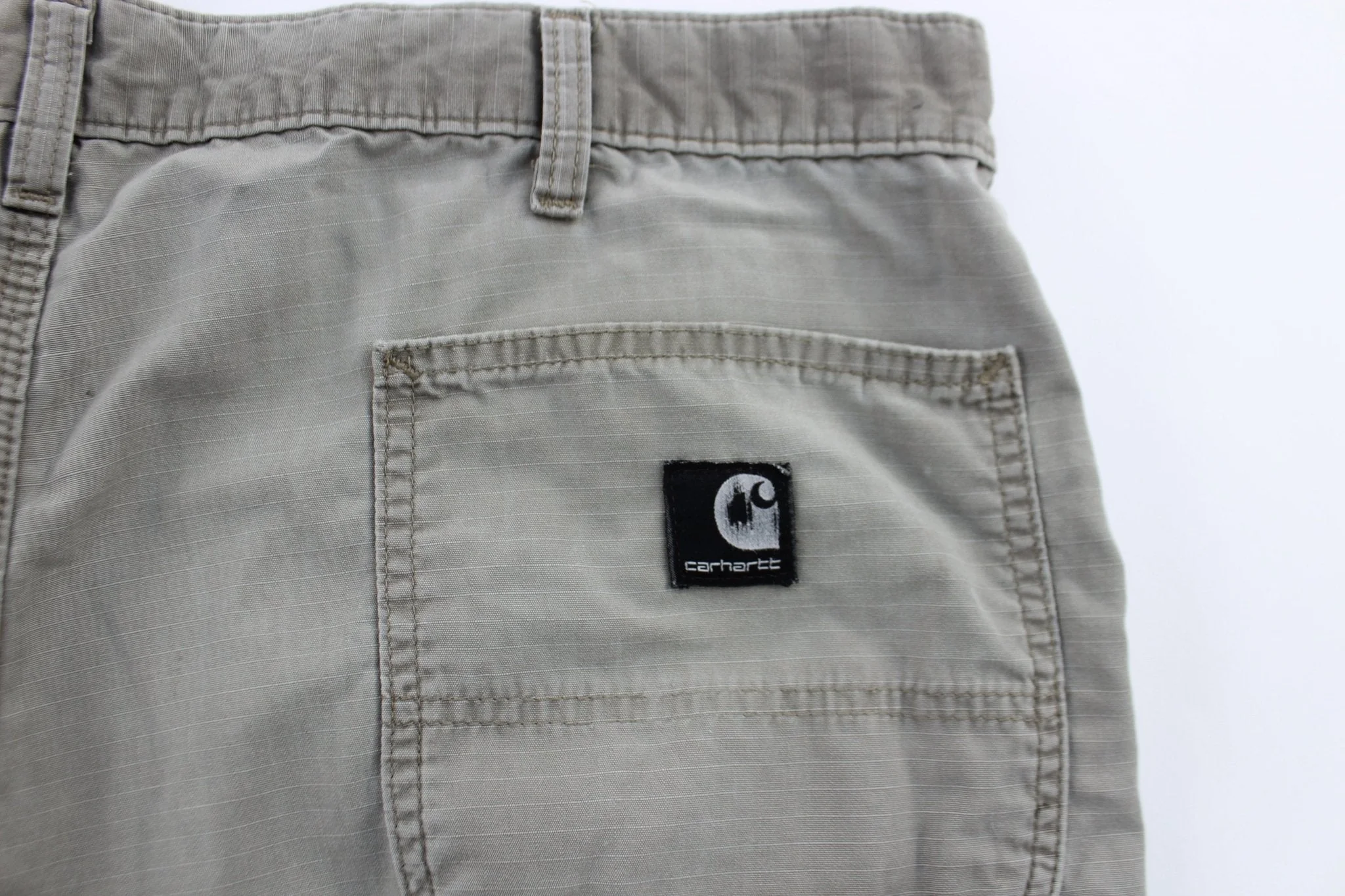 Carhartt Logo Patch Light Grey Carpenter Pants - Image 4