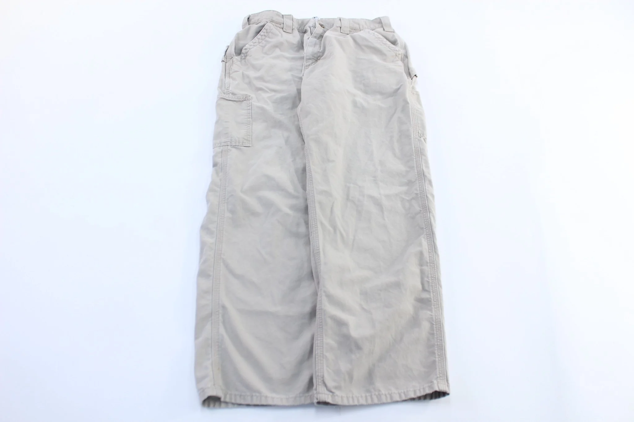 Carhartt Logo Patch Light Khaki Carpenter Pants
