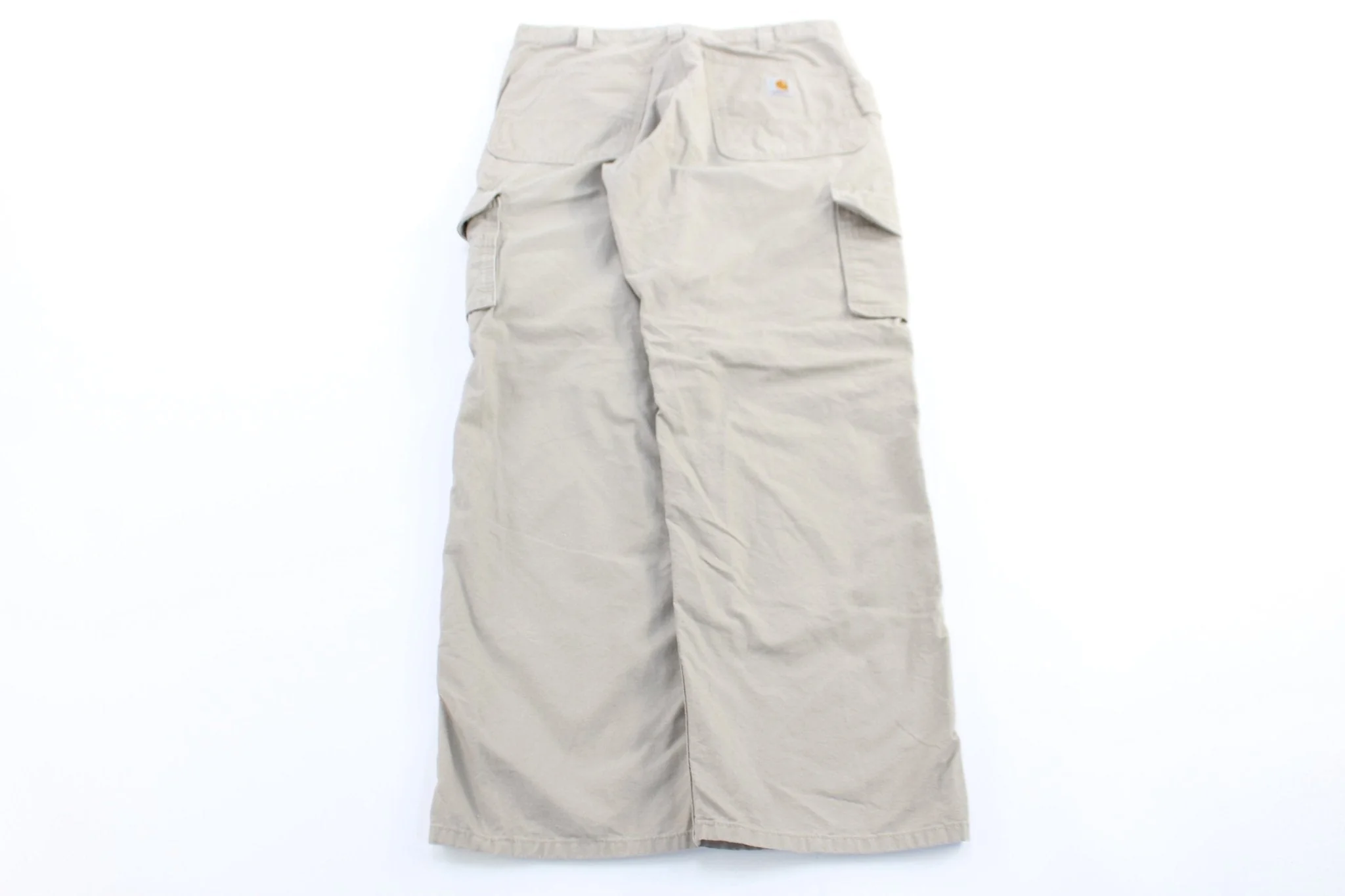 Carhartt Logo Patch Light Khaki Carpenter Pants - Image 2