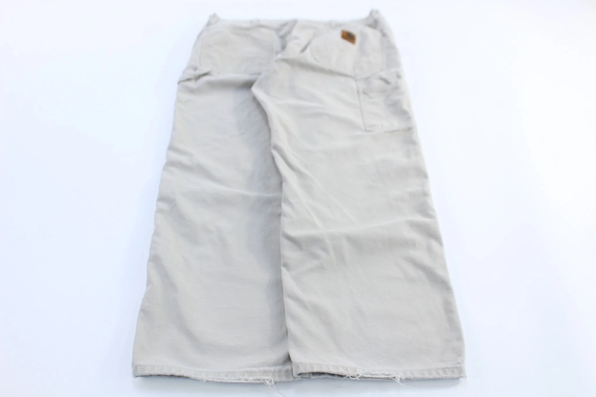 Carhartt Logo Patch Light Khaki Carpenter Pants - Image 2