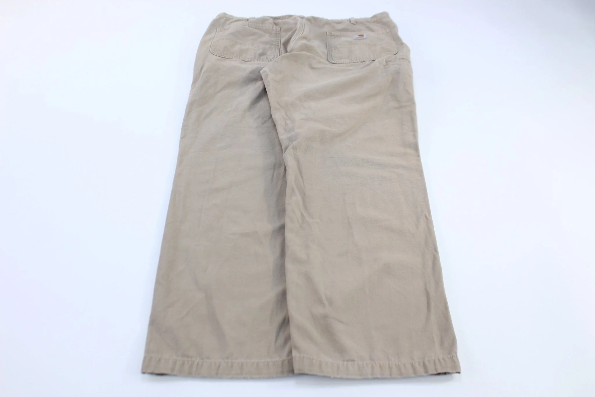 Carhartt Logo Patch Light Khaki Pants - Image 2