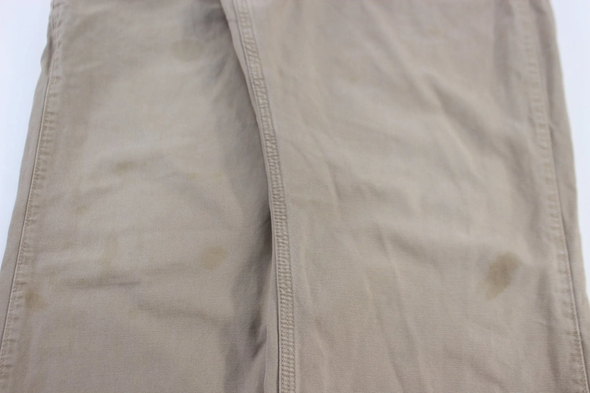 Carhartt Logo Patch Light Khaki Pants - Image 3