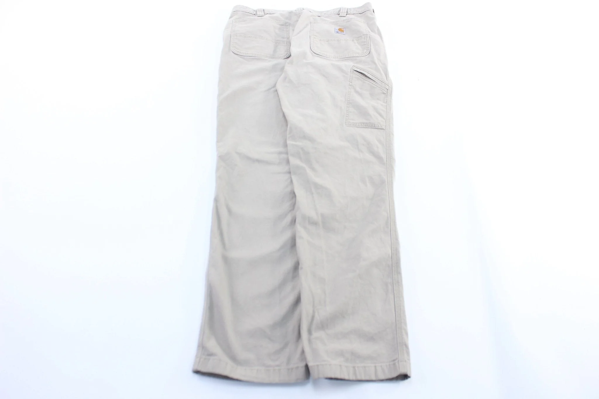 Carhartt Logo Patch Light Khaki Pants - Image 2