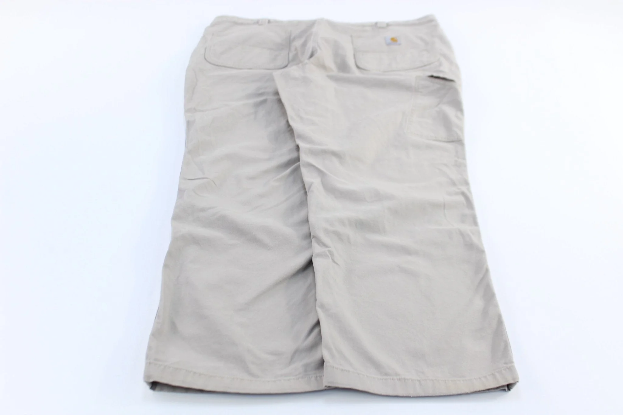 Carhartt Logo Patch Light Khaki Relaxed Fit Pants - Image 2