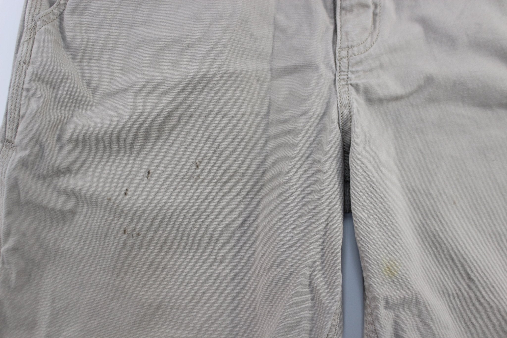 Carhartt Logo Patch Light Khaki Relaxed Fit Shorts - Image 3