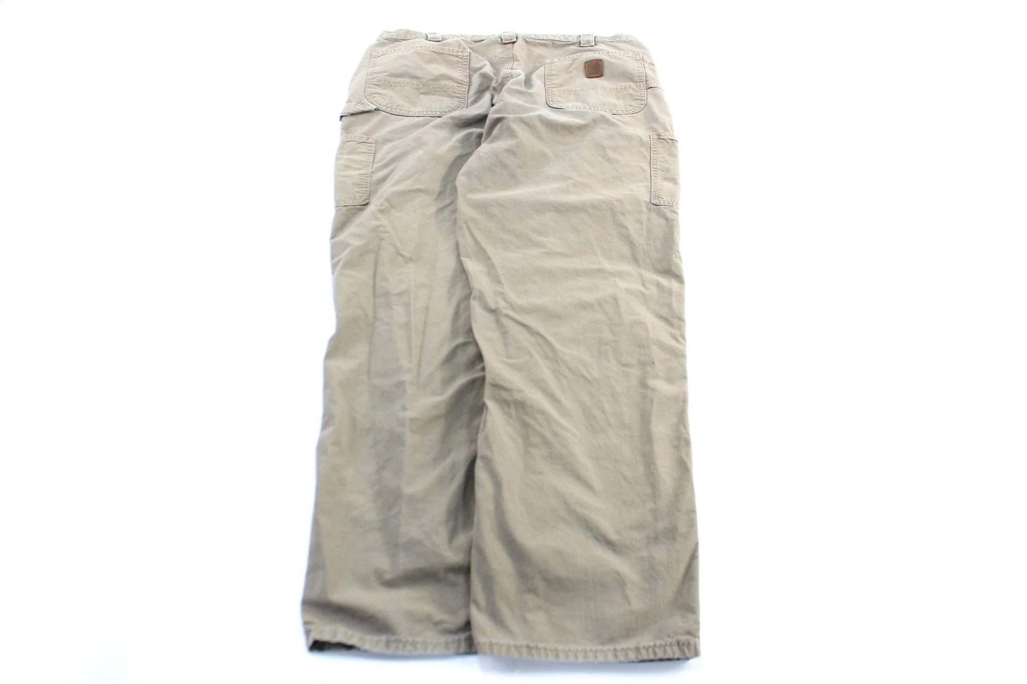 Carhartt Logo Patch Light Tan Carpenter Pants - Image 2