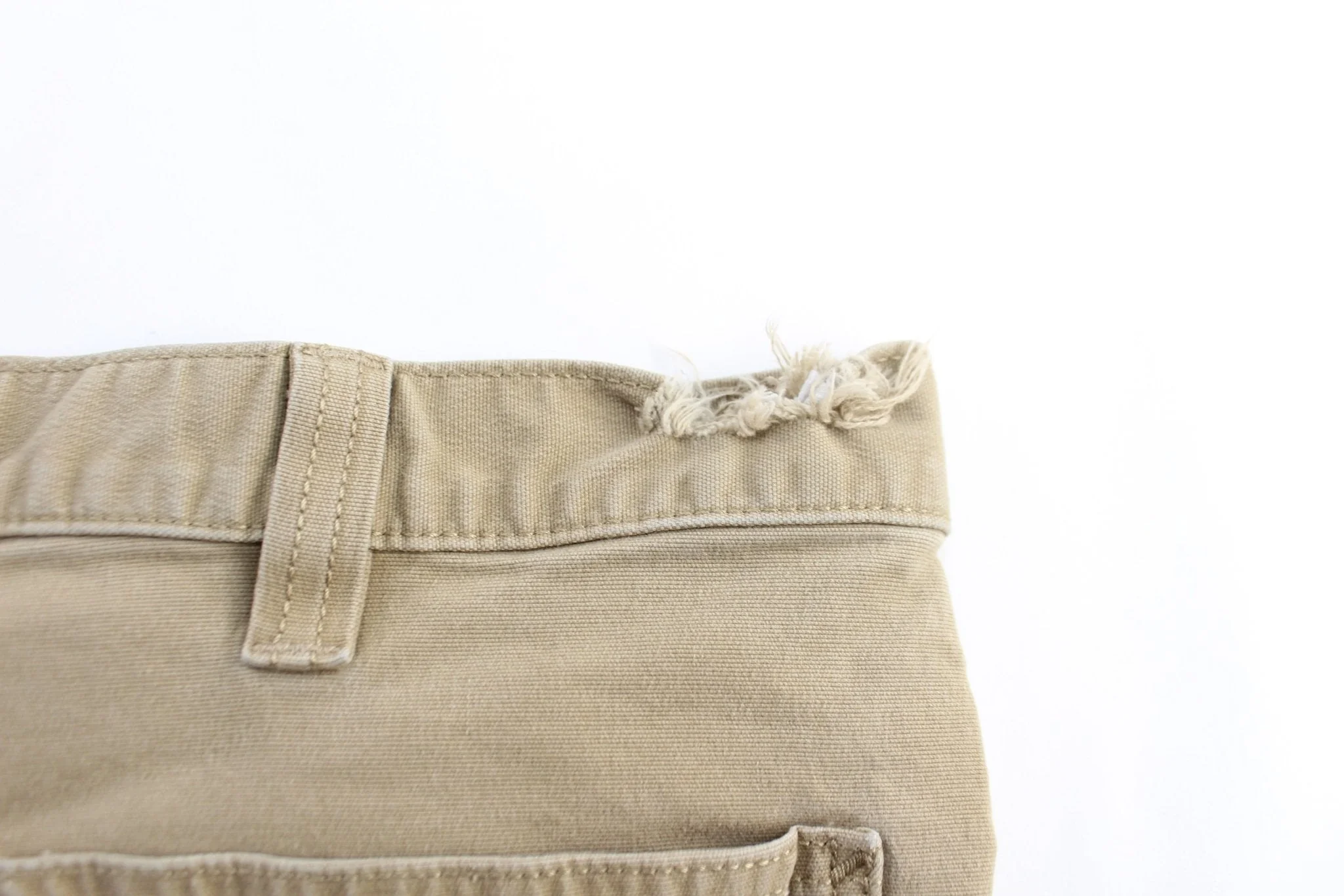 Carhartt Logo Patch Light Tan Carpenter Pants - Image 4