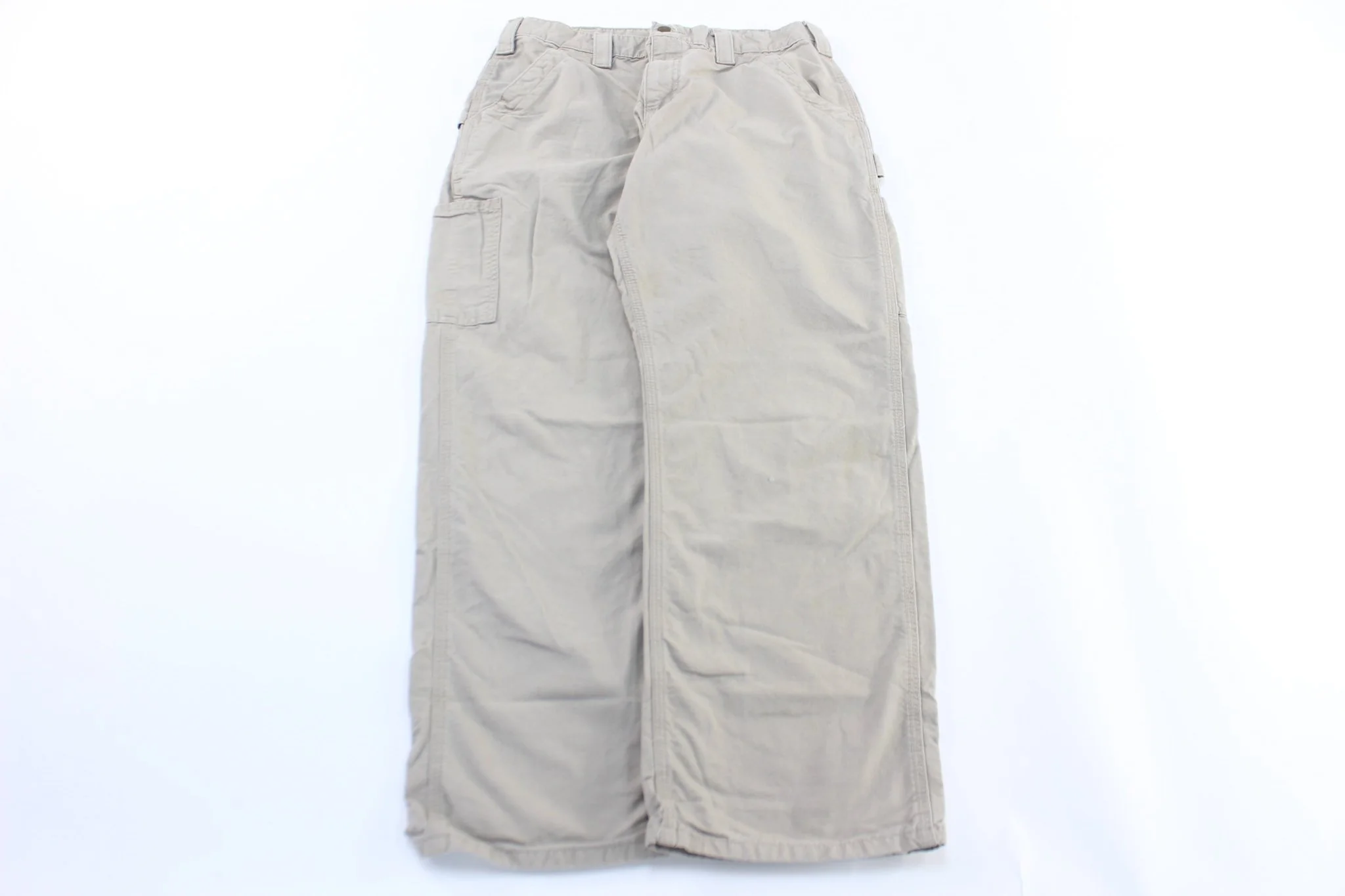 Carhartt Logo Patch Light Tan Carpenter Pants