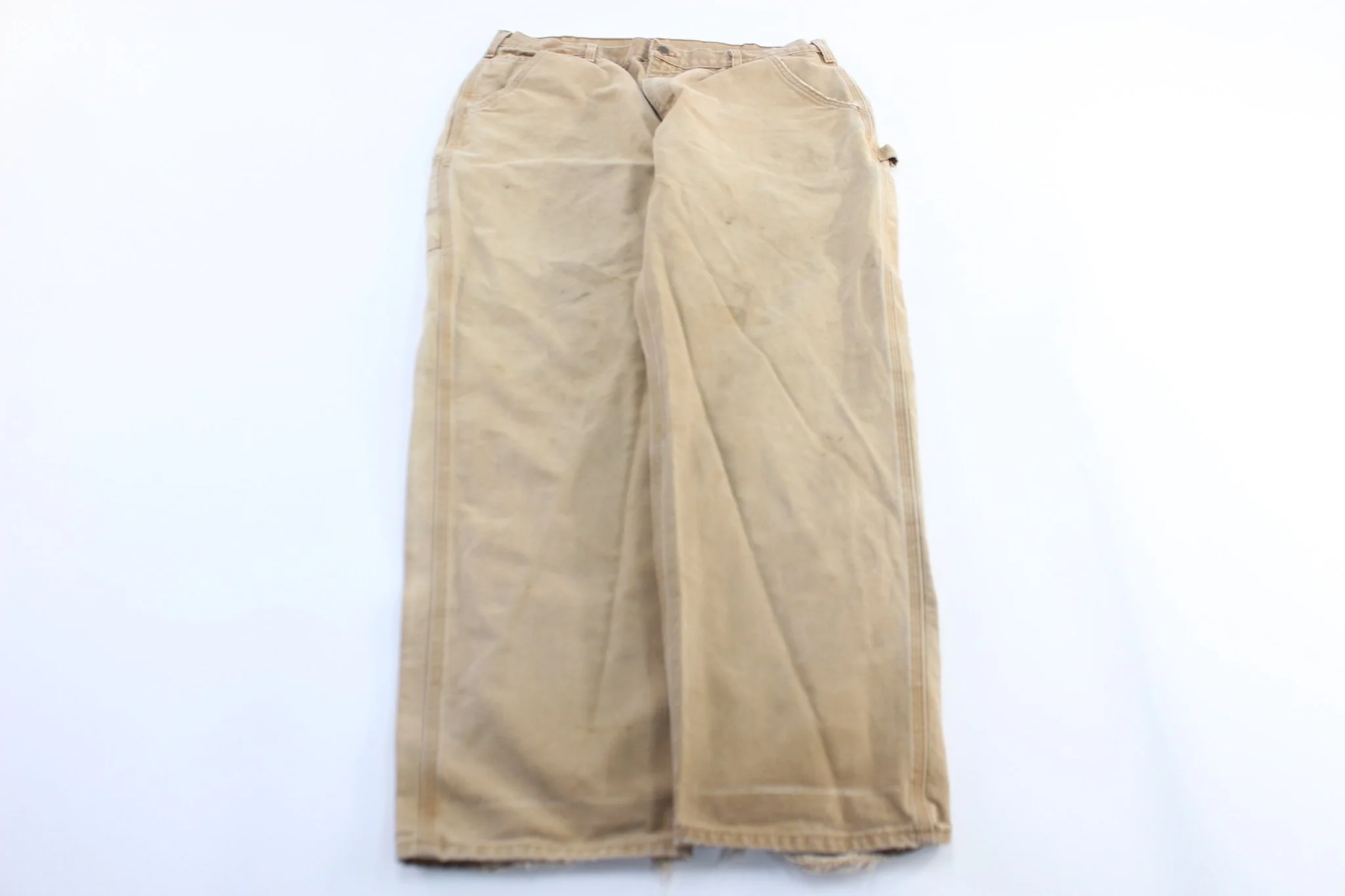 Carhartt Logo Patch Light Tan Carpenter Pants