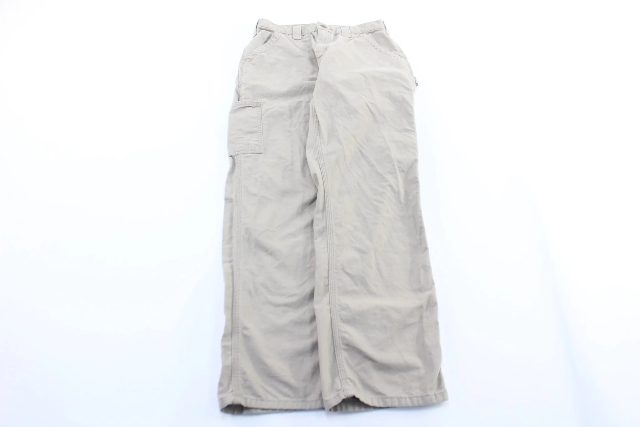 Carhartt Logo Patch Light Tan Carpenter Pants