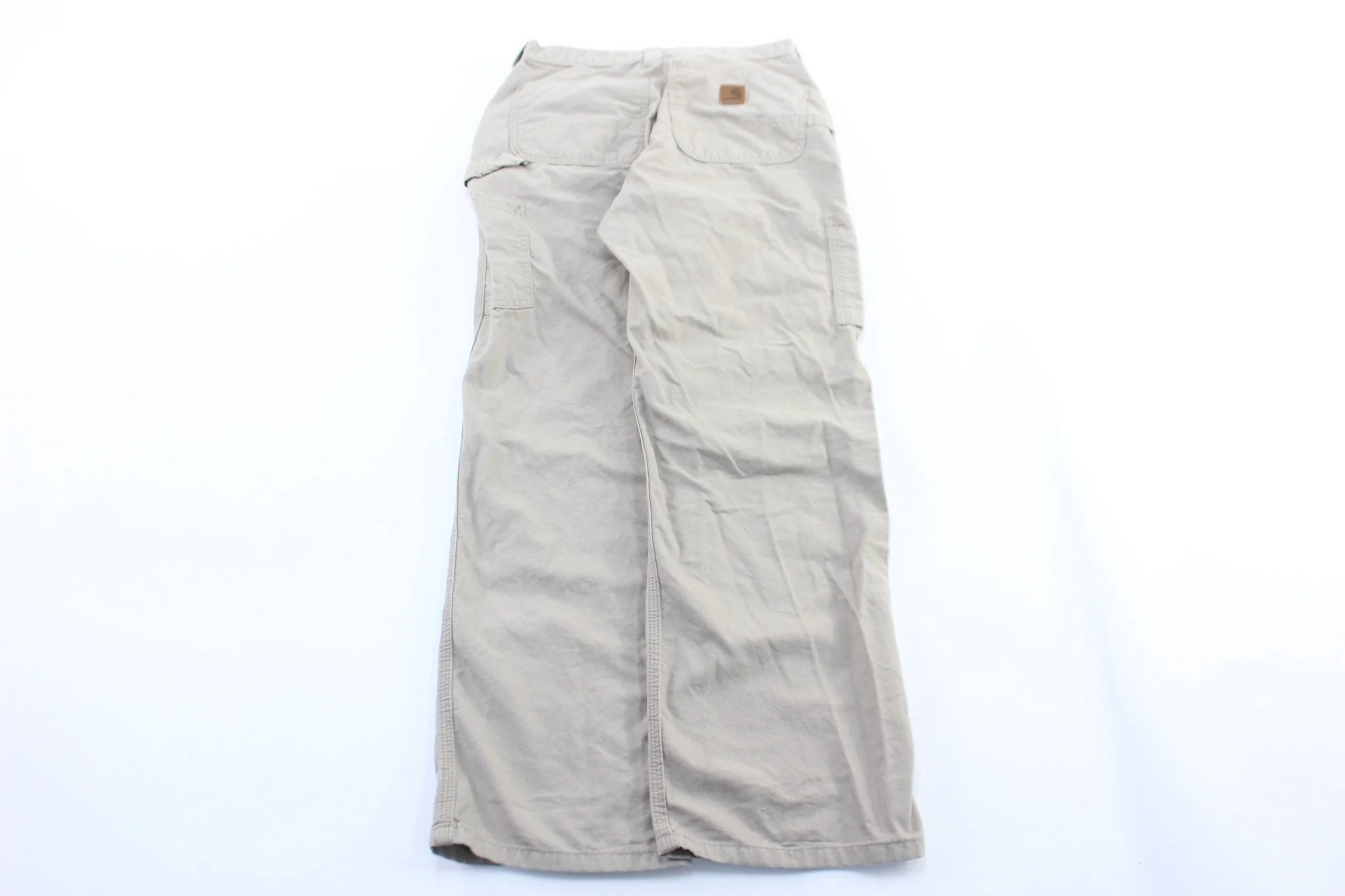 Carhartt Logo Patch Light Tan Carpenter Pants - Image 2