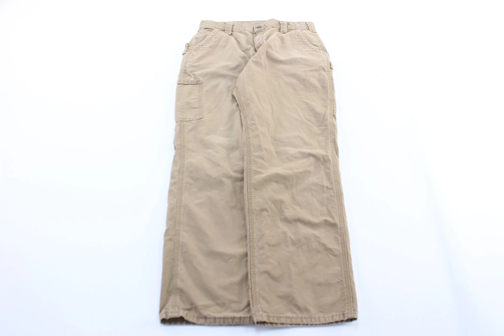 Carhartt Logo Patch Light Tan Carpenter Pants