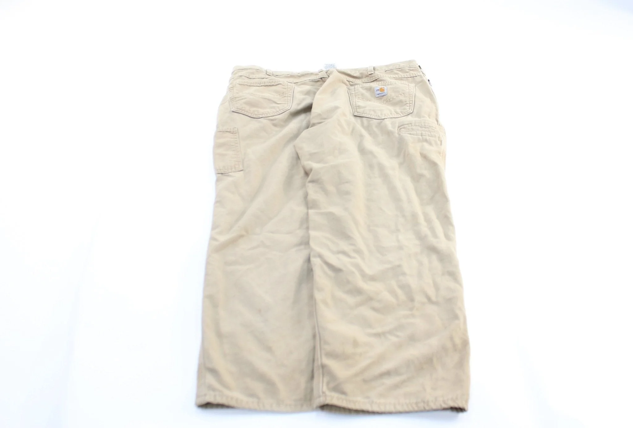 Carhartt Logo Patch Light Tan Flame Resistant Pants - Image 2