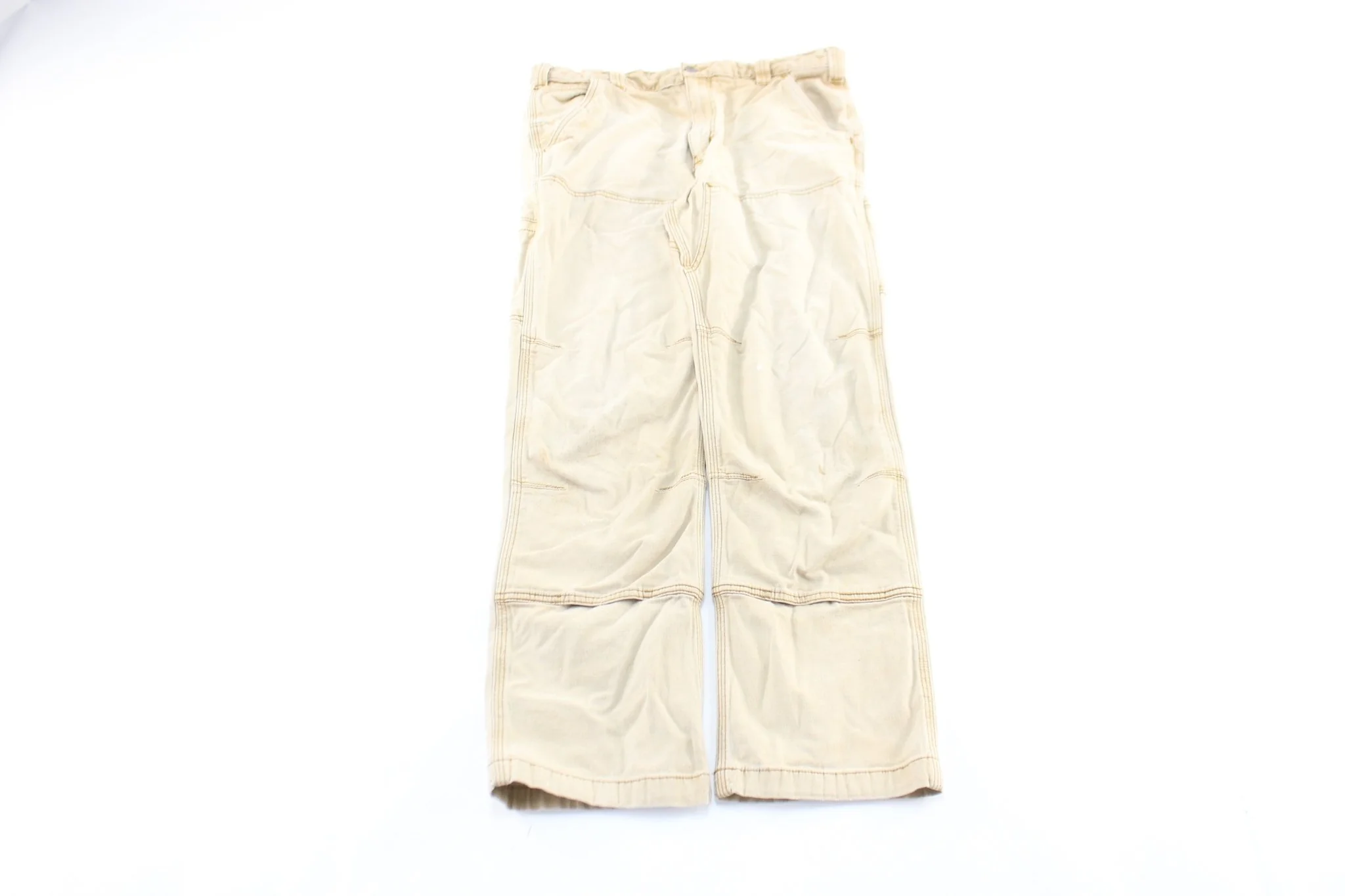 Carhartt Logo Patch Light Tan Relaxed Fit Pants