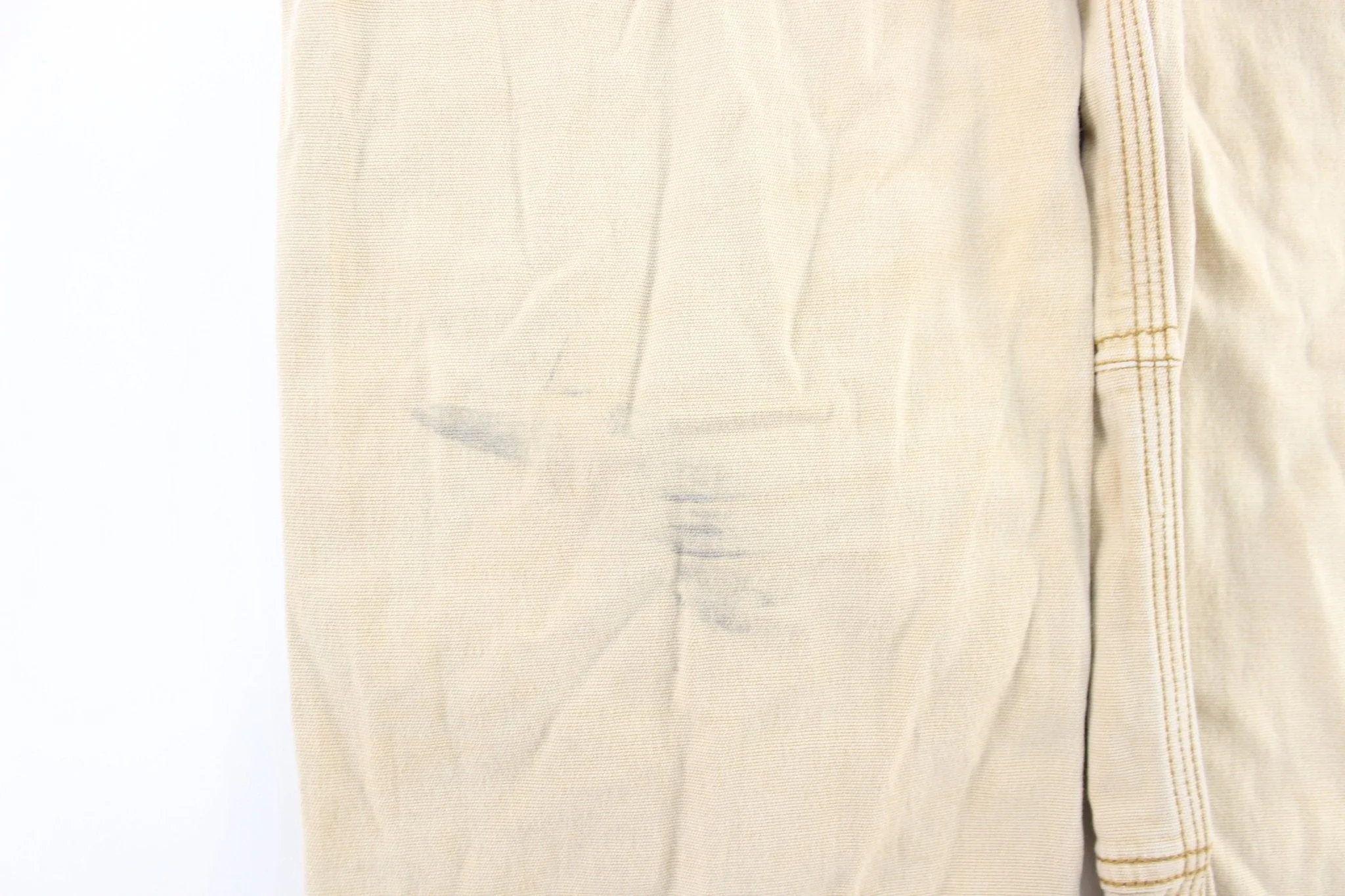 Carhartt Logo Patch Light Tan Relaxed Fit Pants - Image 3