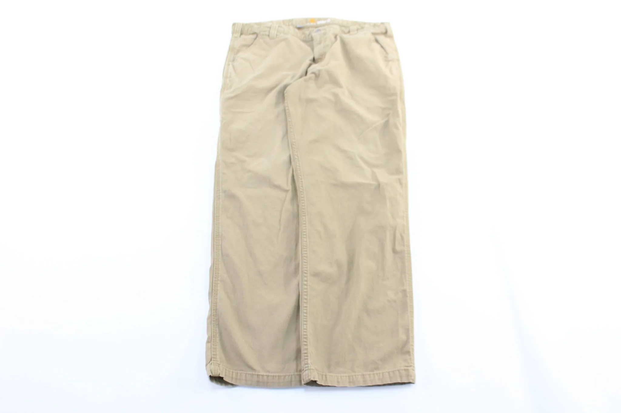 Carhartt Logo Patch Light Tan Relaxed Fit Pants