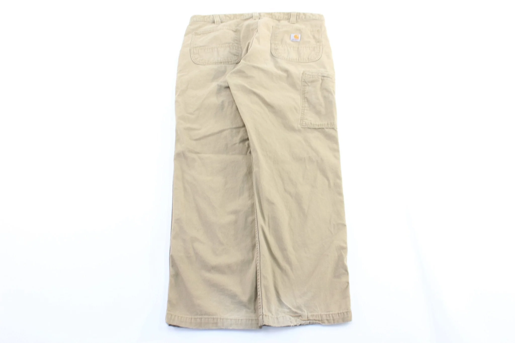 Carhartt Logo Patch Light Tan Relaxed Fit Pants - Image 2