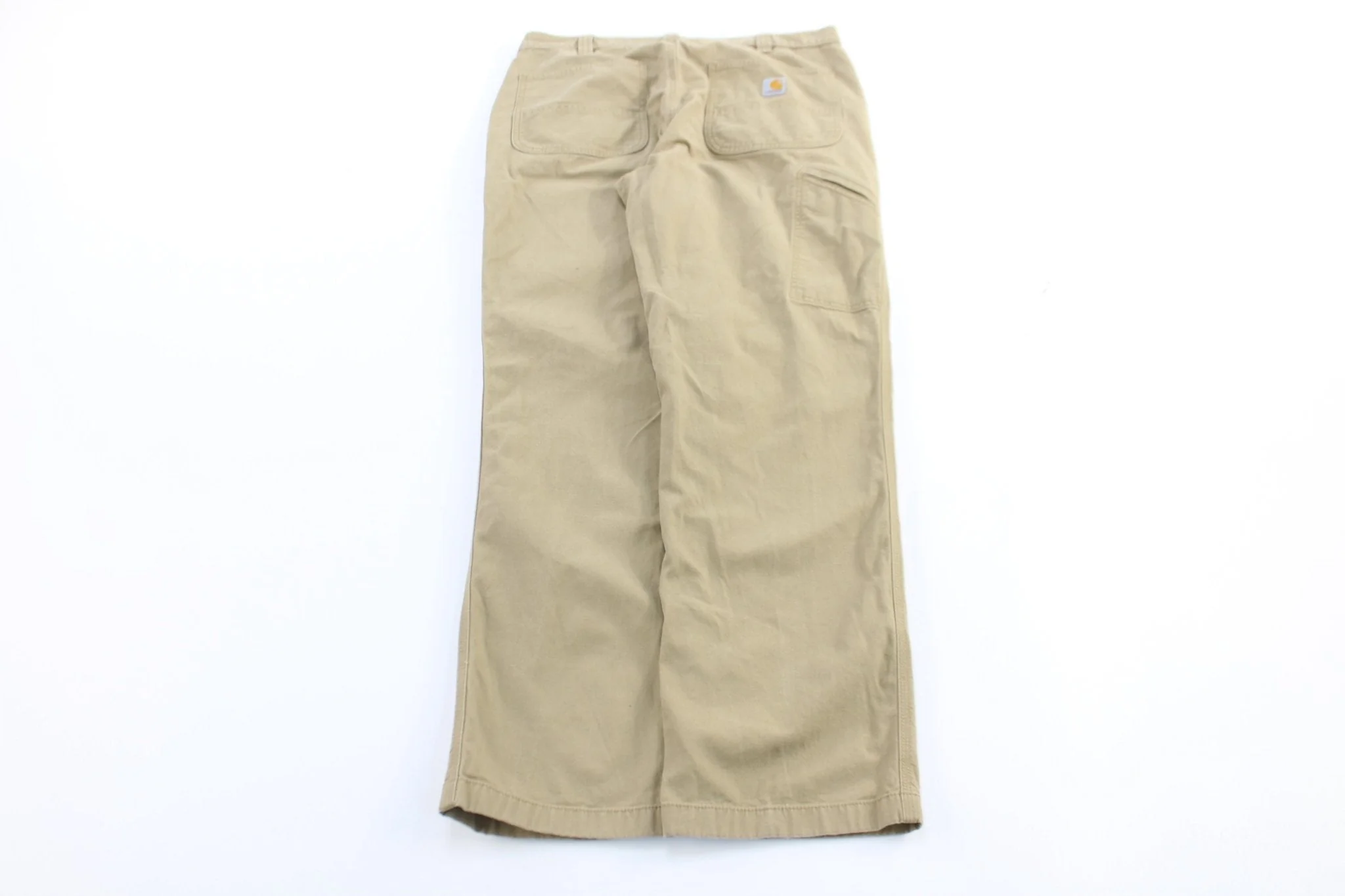 Carhartt Logo Patch Light Tan Relaxed Fit Pants - Image 2