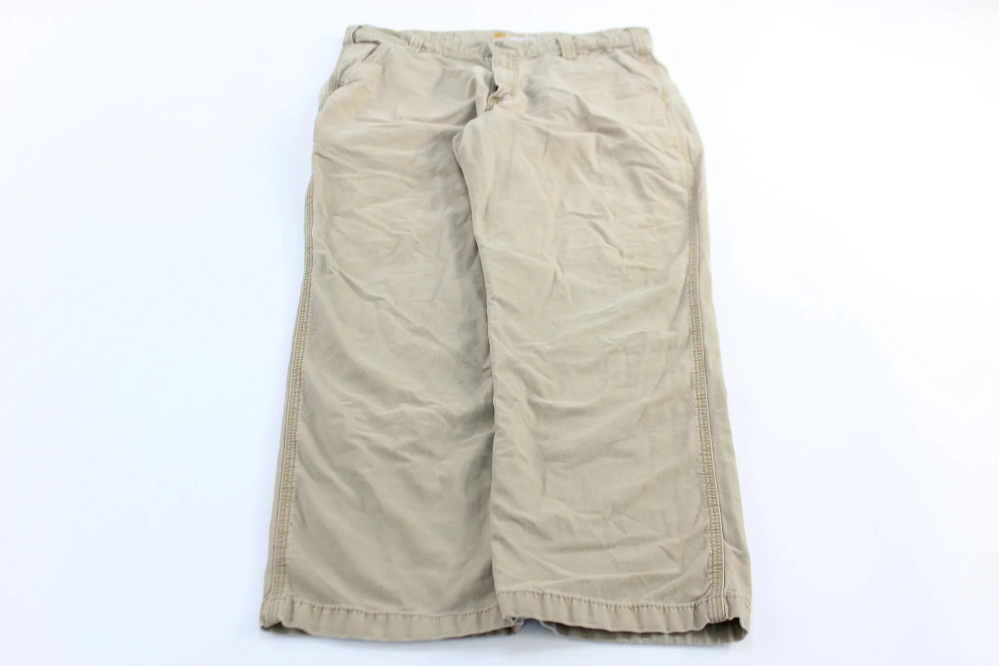 Carhartt Logo Patch Light Tan Relaxed Fit Pants