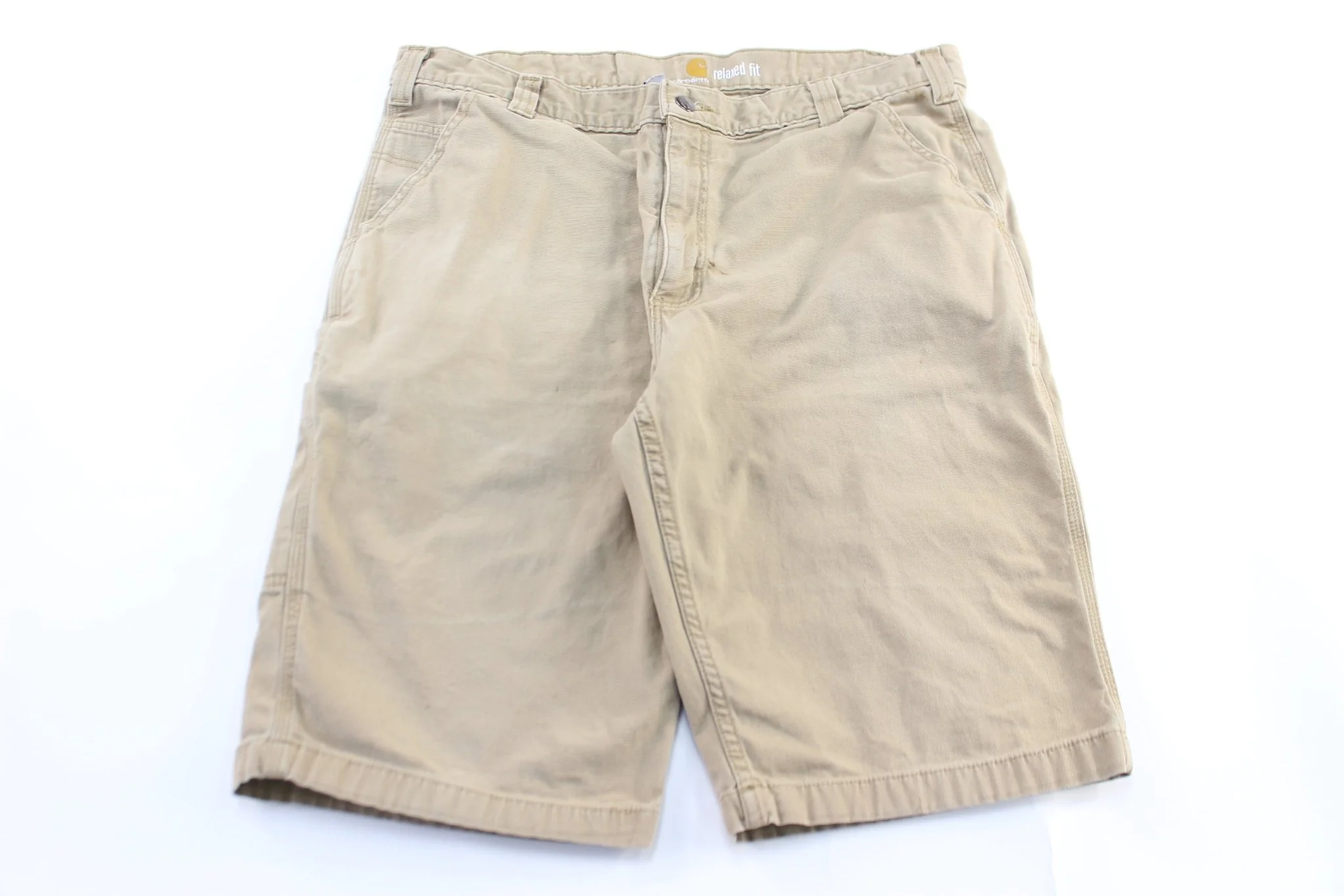 Carhartt Logo Patch Light Tan Shorts