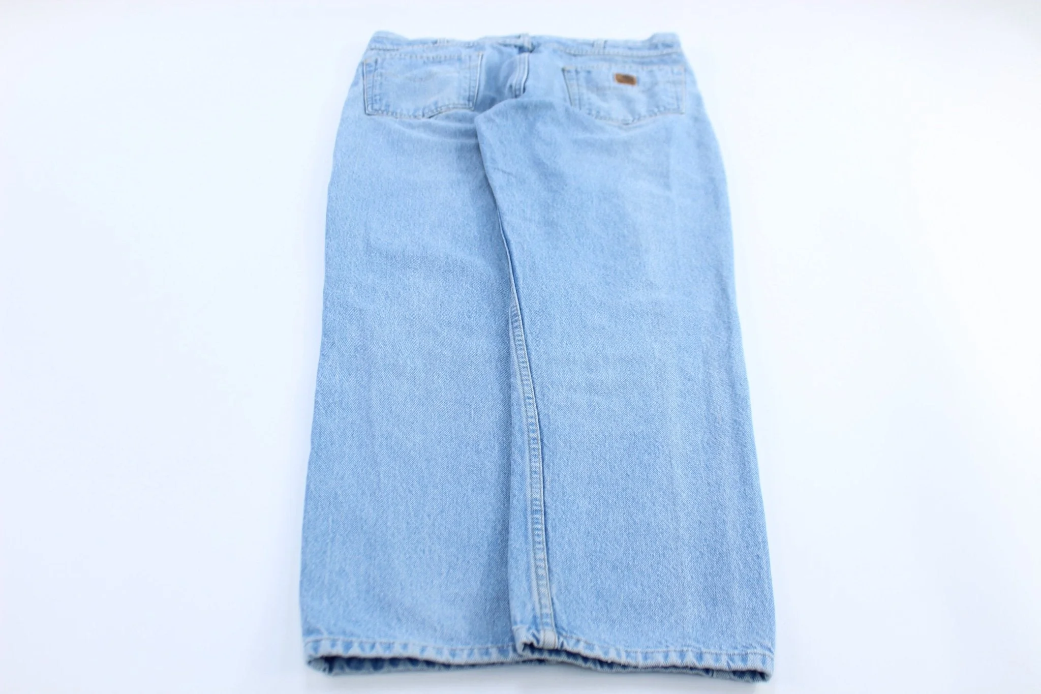 Carhartt Logo Patch Light Wash Denim Jeans - Image 2