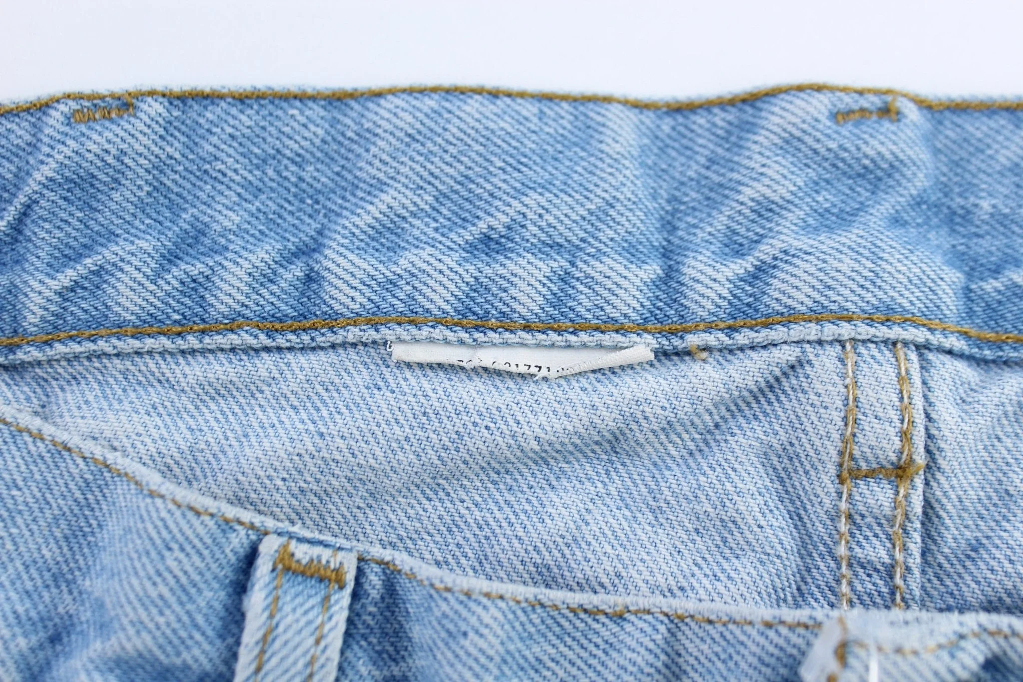 Carhartt Logo Patch Light Wash Denim Jeans - Image 3