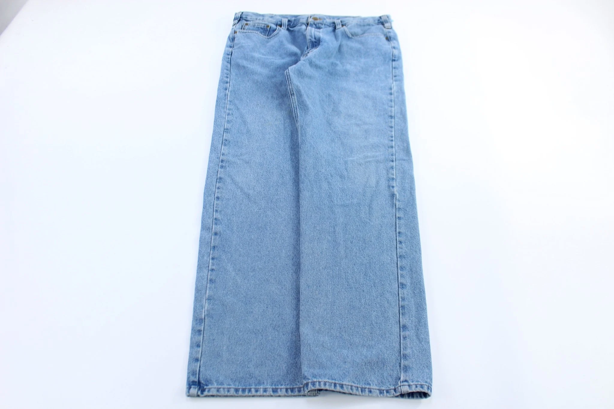 Carhartt Logo Patch Light Wash Denim Jeans