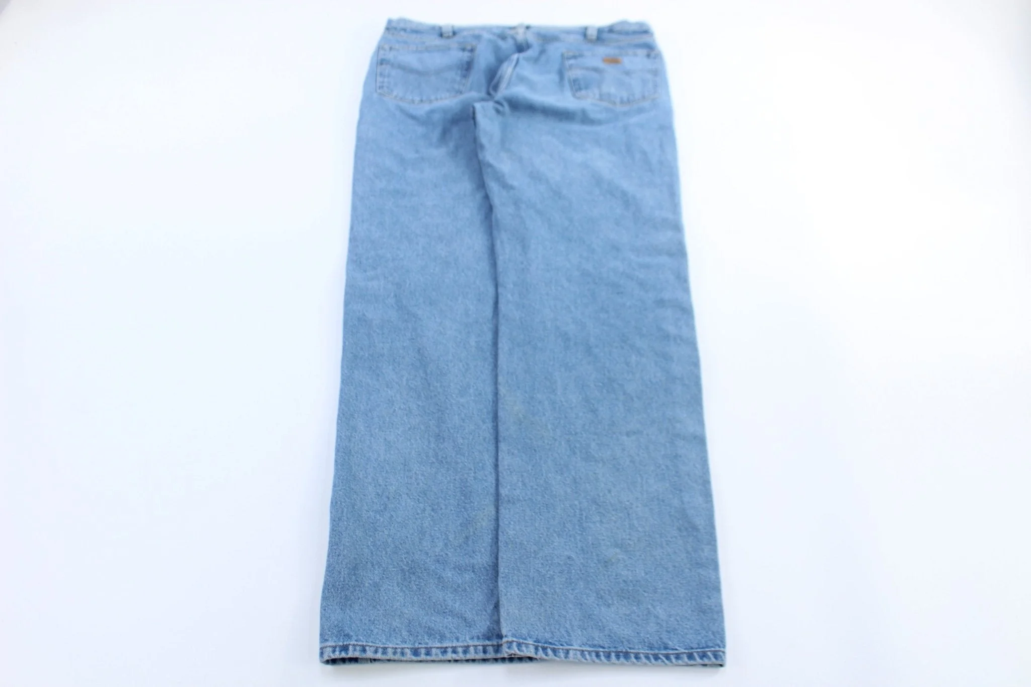 Carhartt Logo Patch Light Wash Denim Jeans - Image 2