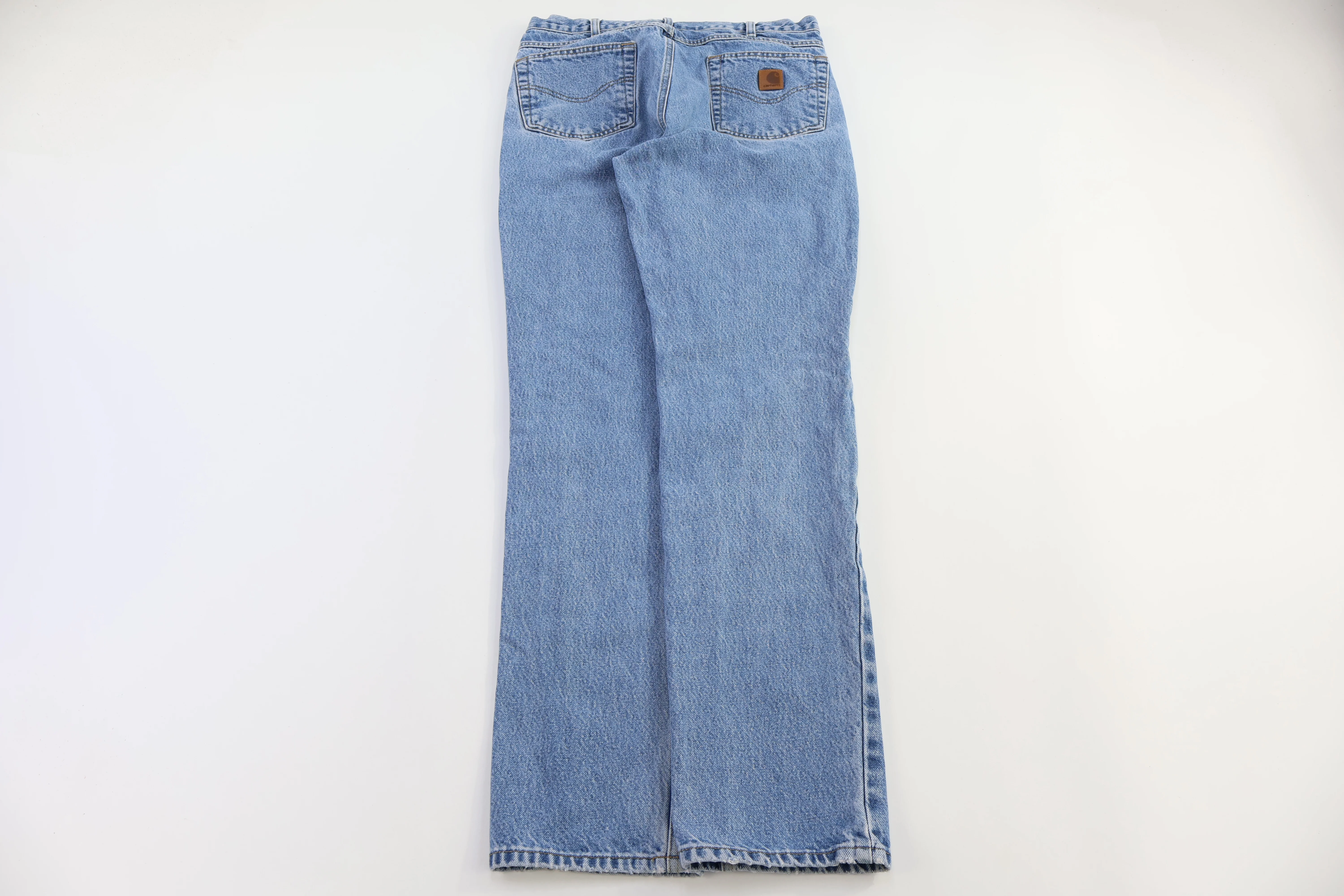 Carhartt Logo Patch Light Wash Denim Jeans - Image 2