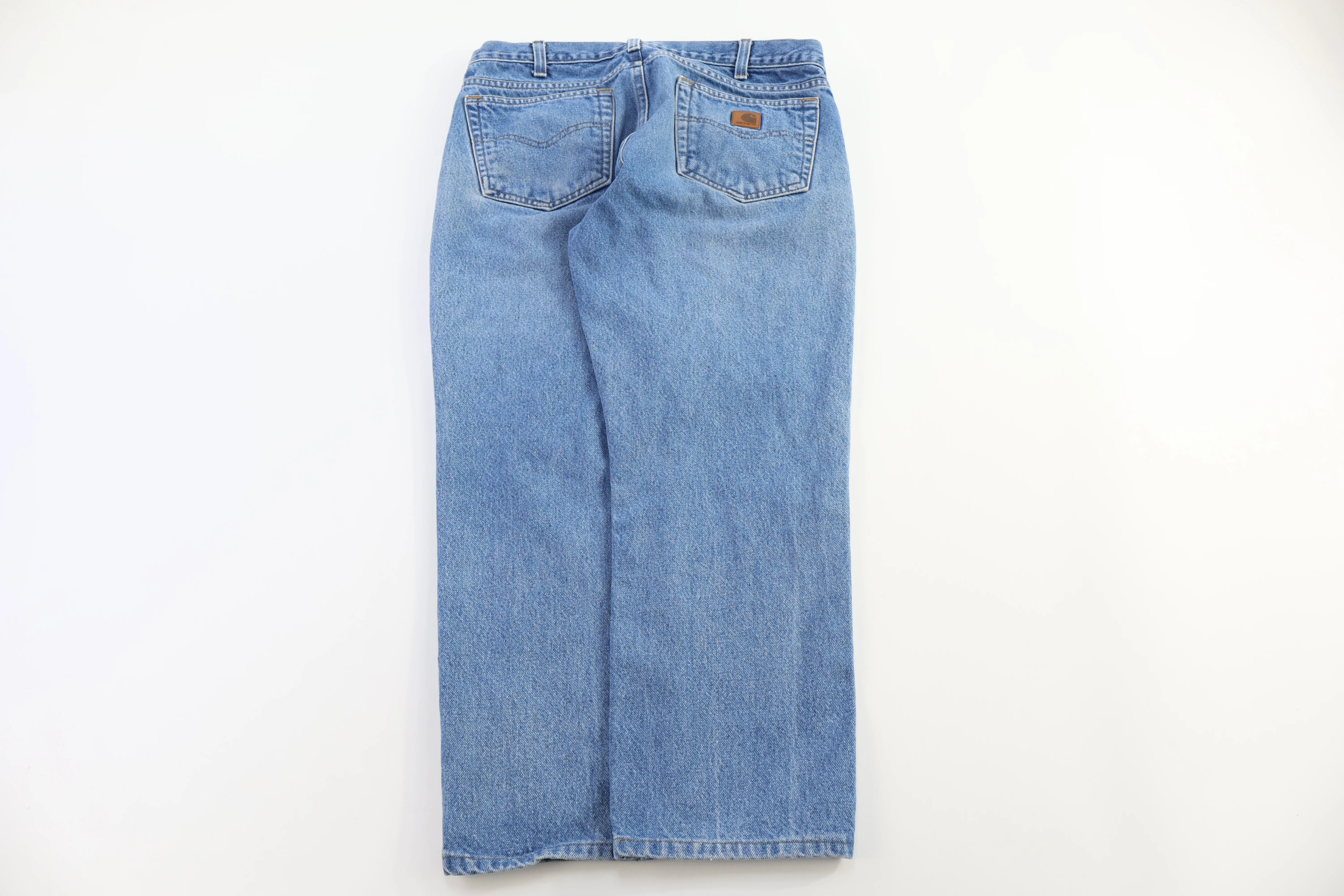 Carhartt Logo Patch Light Wash Denim Jeans