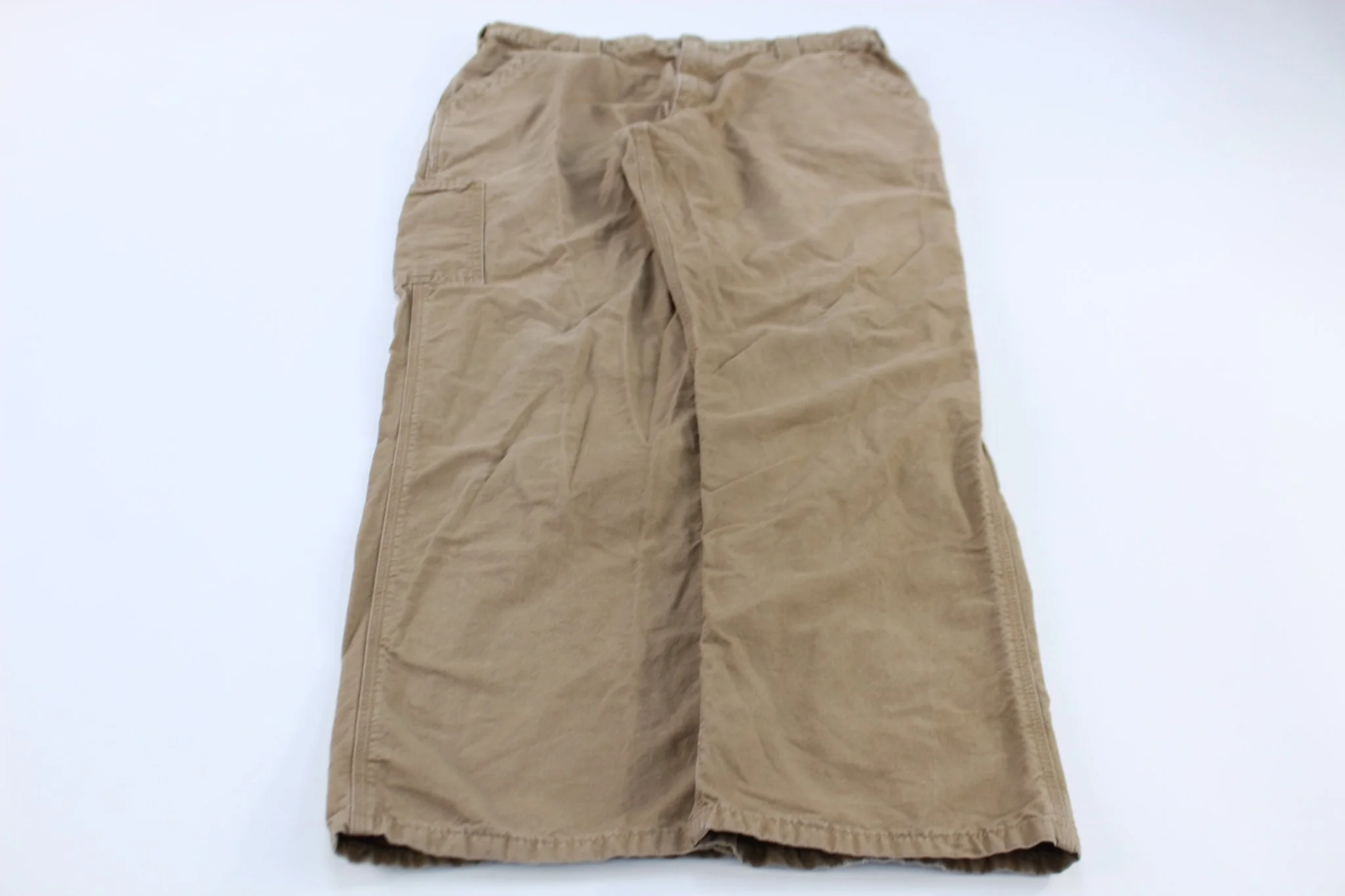 Carhartt Logo Patch Loose Original Fit Dark Khaki Pants