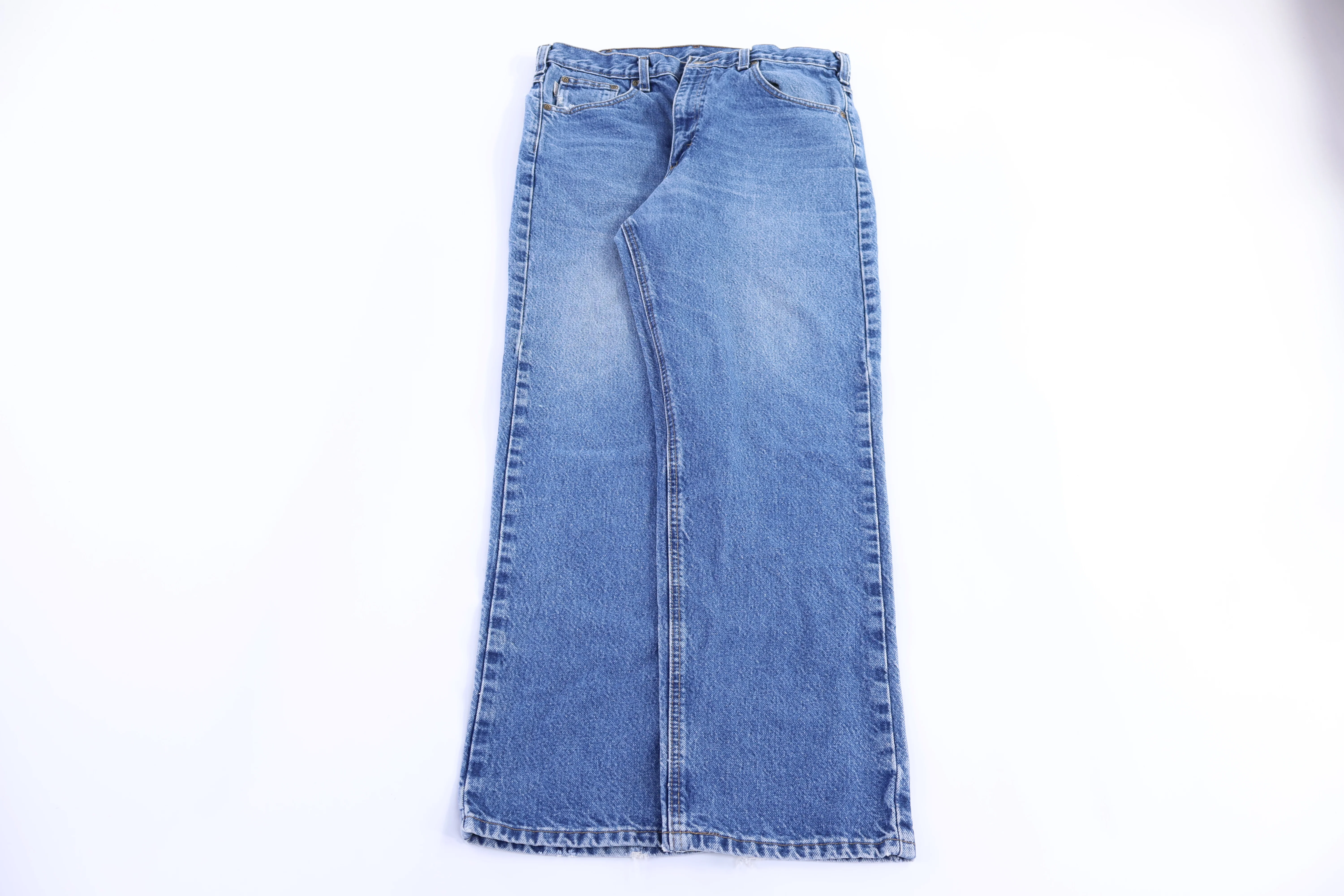 Carhartt Logo Patch Medium Wash Denim Jeans