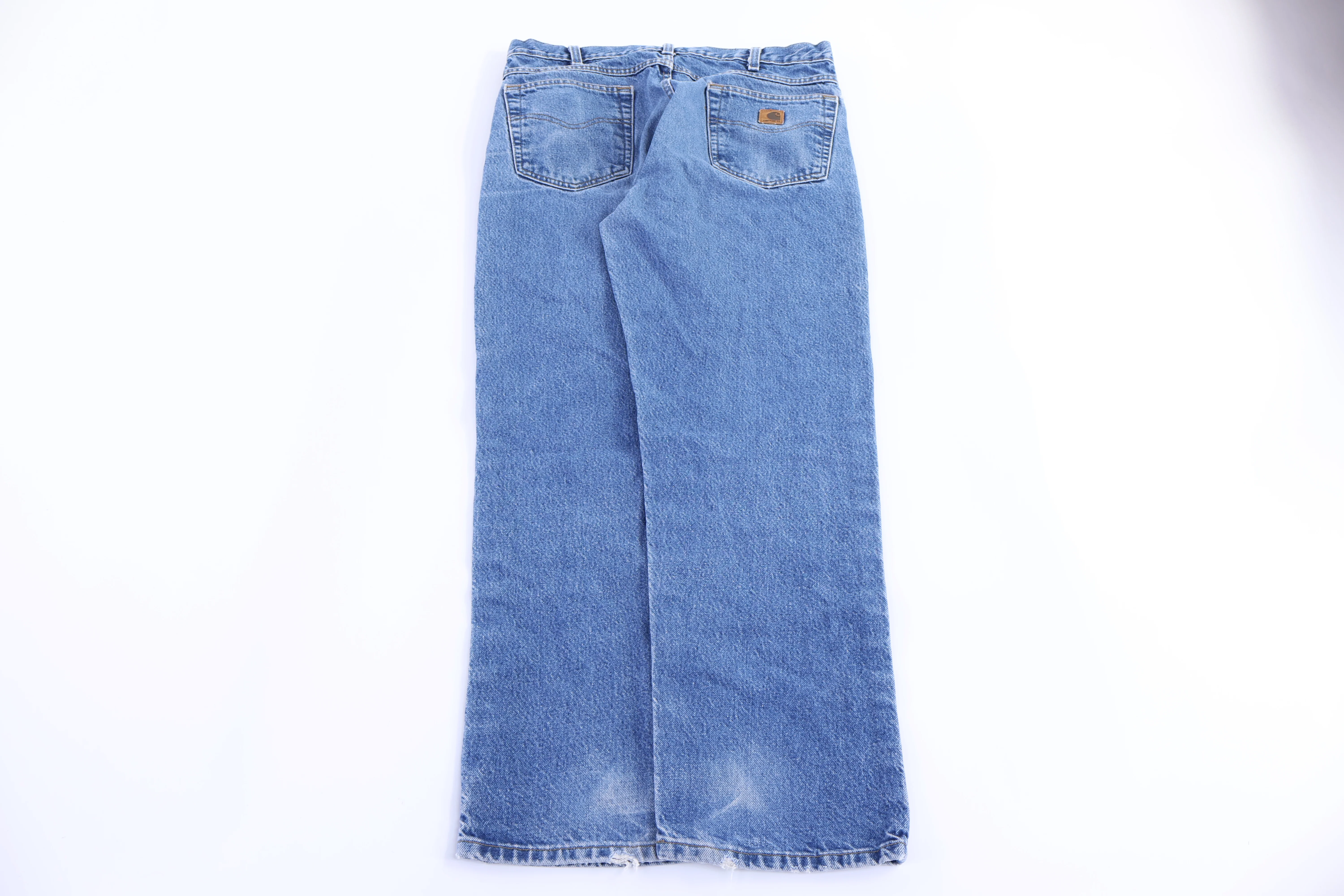 Carhartt Logo Patch Medium Wash Denim Jeans - Image 2