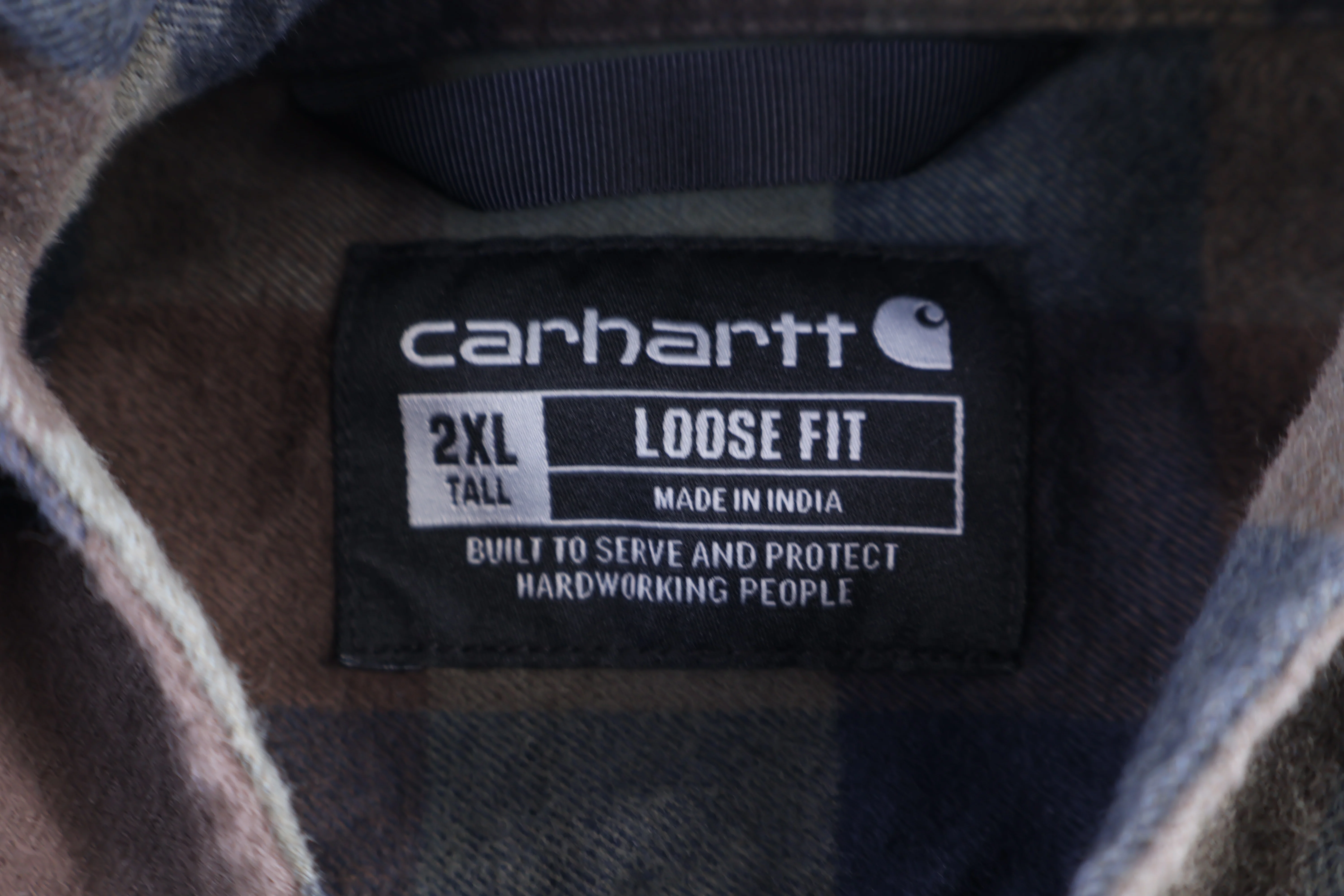 Carhartt Flannel Multicolor Plaid LS Button Down - Image 3