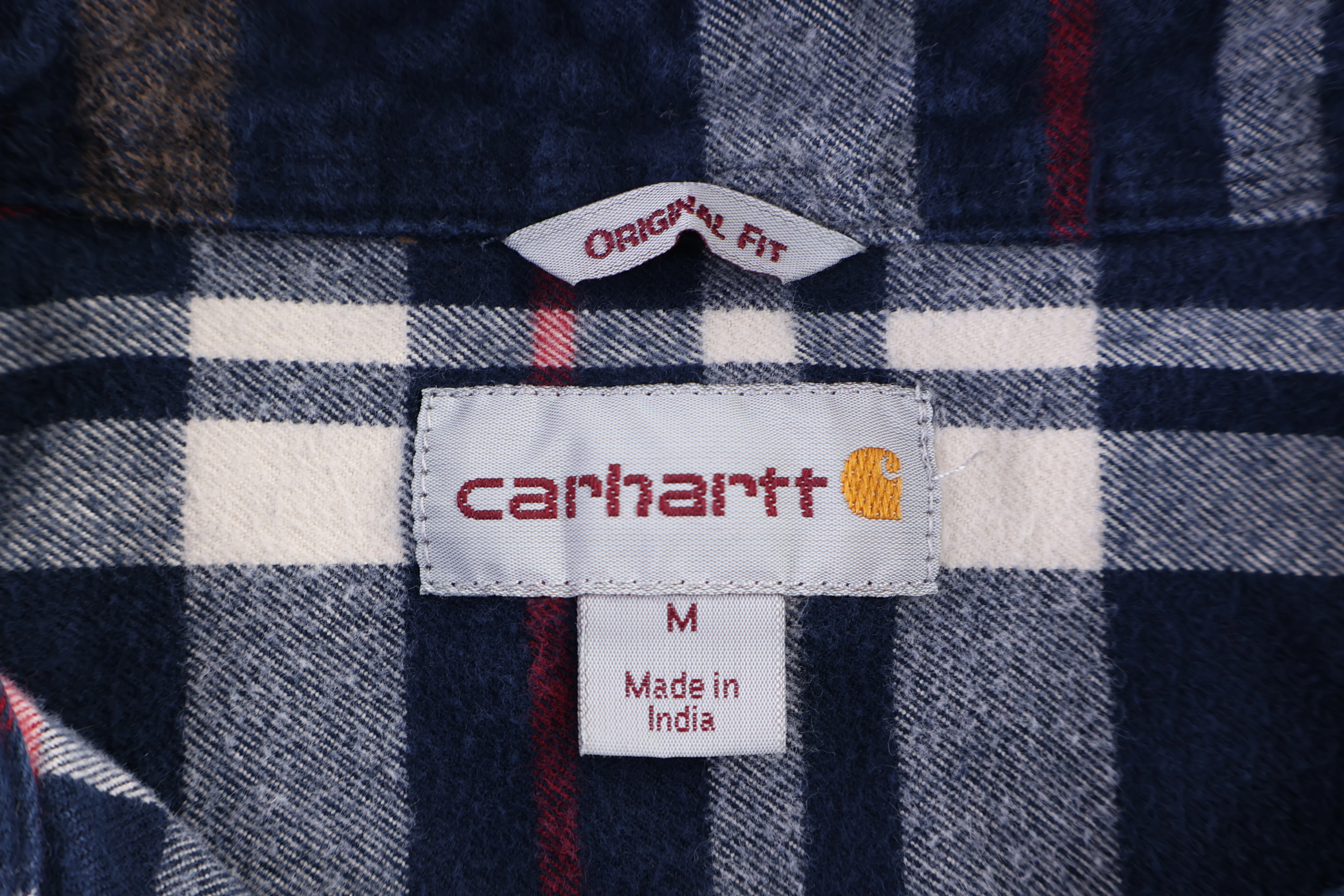 Carhartt Logo Patch Multicolored LS Button Down - Image 3