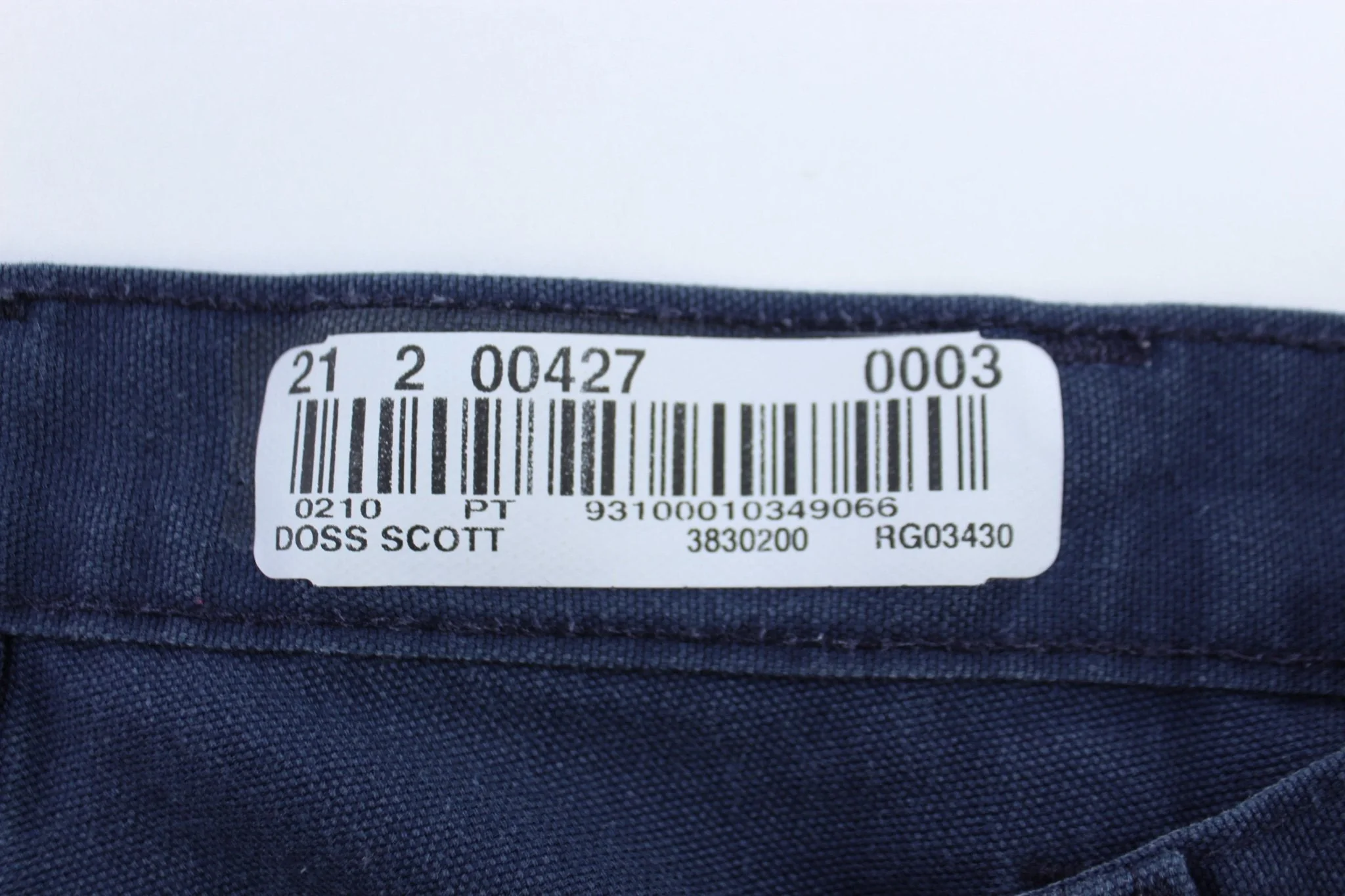 Carhartt Logo Patch Navy Blue Pants - Image 3
