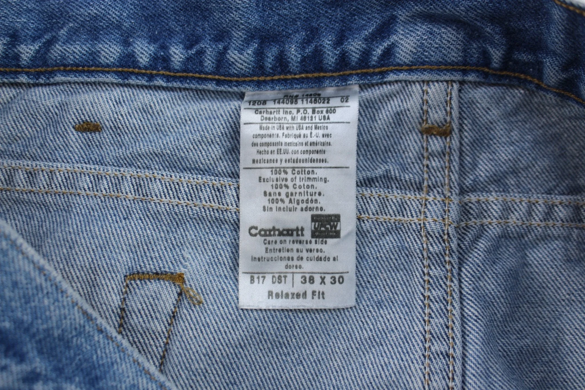 Carhartt Logo Patch Relaxed Fit Jeans - Image 4