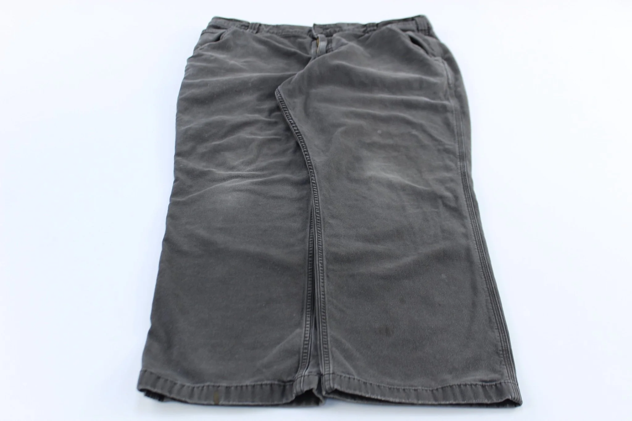 Carhartt Logo Patch Grey Relaxed Fit Pants