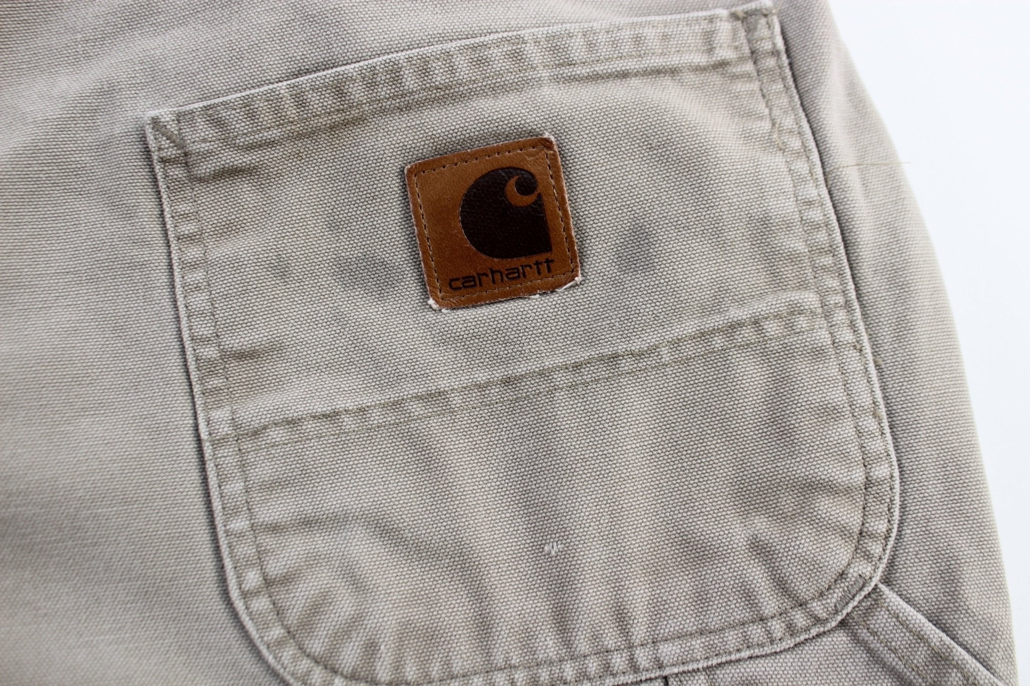 Carhartt Logo Patch Stone Carpenter Pants - Image 3