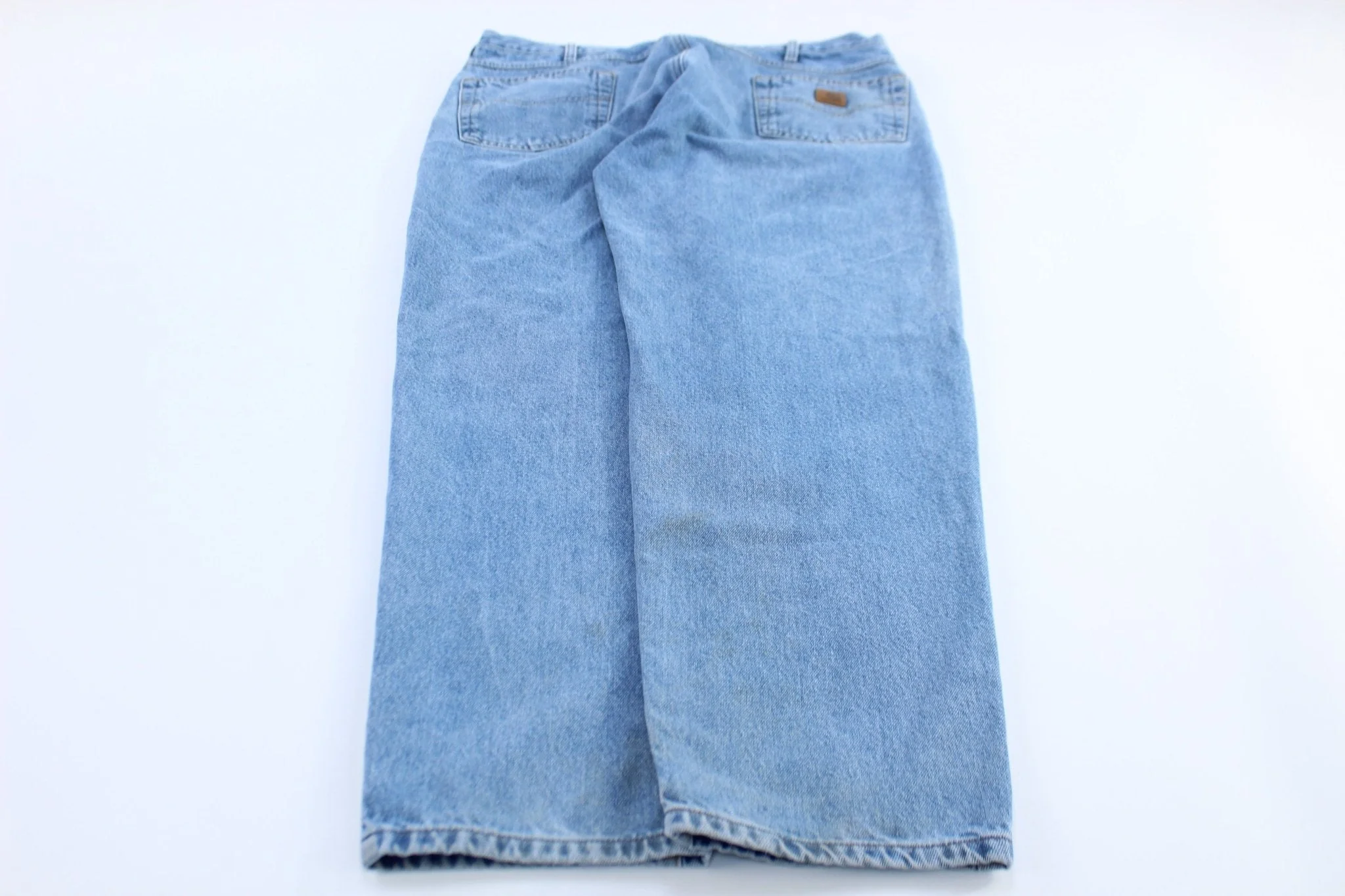Carhartt Logo Patch Stone Wash Denim Relaxed Fit Jeans - Image 2
