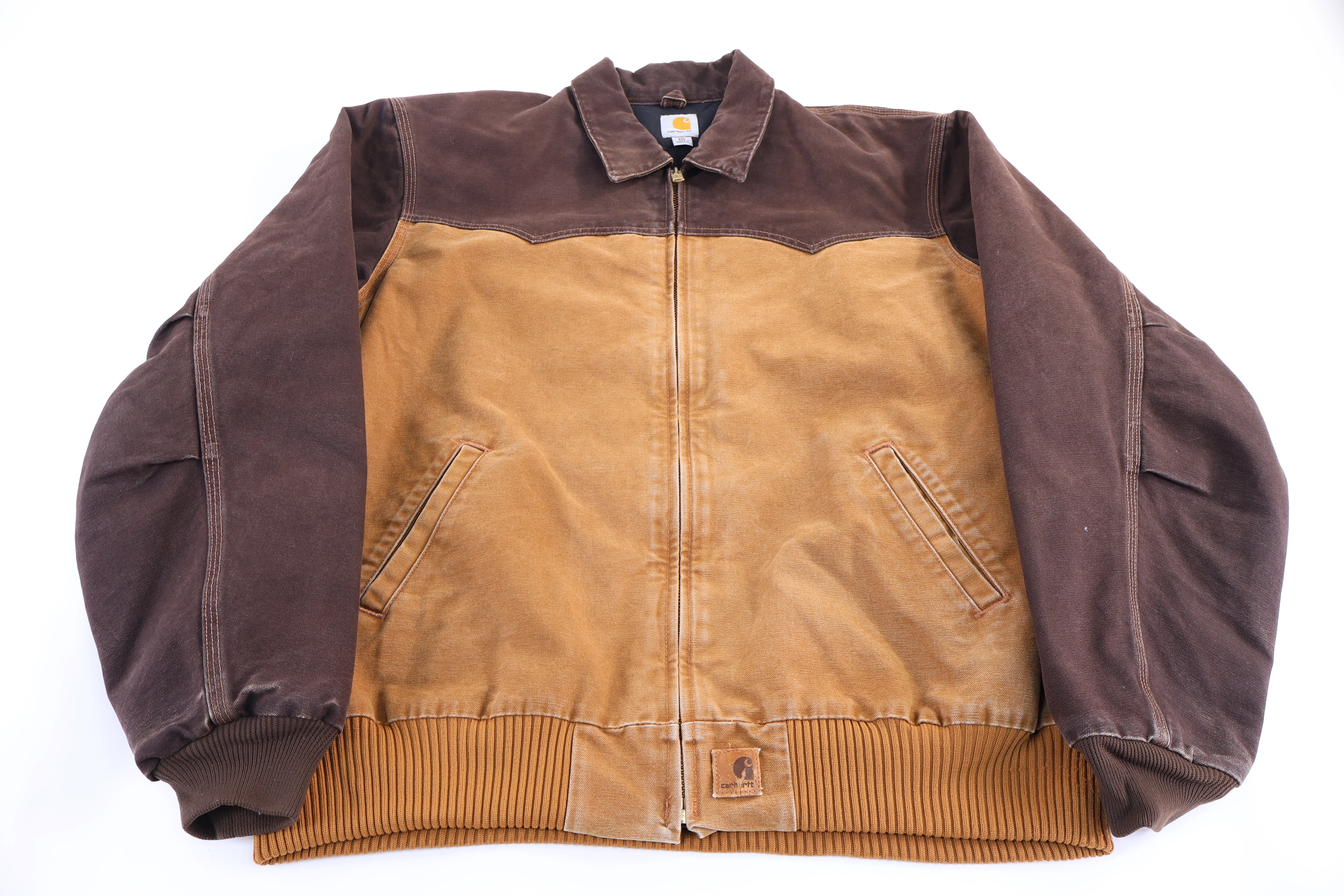 Carhartt Logo Patch Tan & Brown Santa Fe Jacket