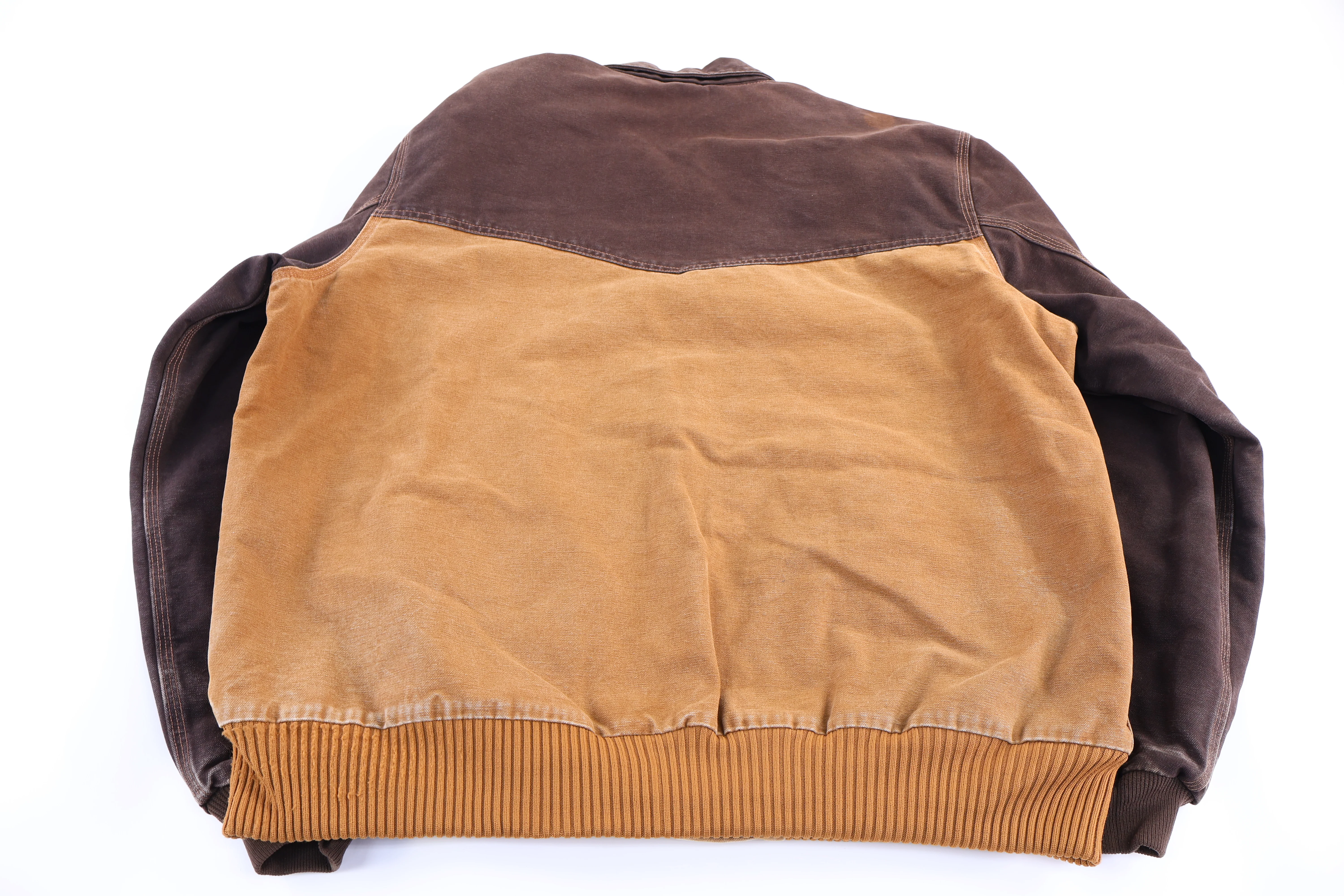Carhartt Logo Patch Tan & Brown Santa Fe Jacket - Image 2