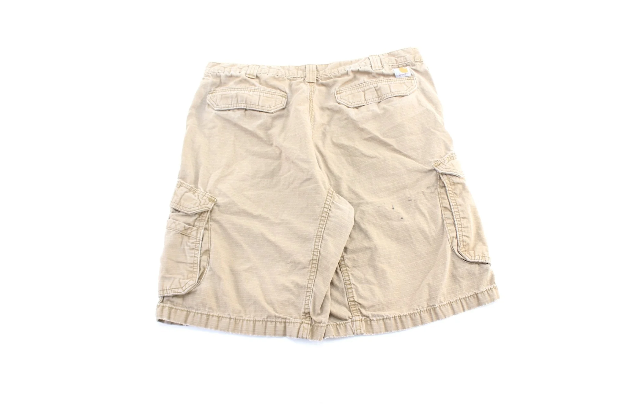 Carhartt Logo Patch Tan Cargo Shorts - Image 2