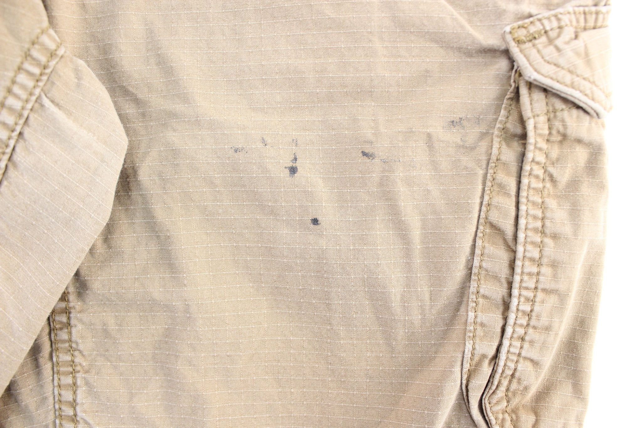 Carhartt Logo Patch Tan Cargo Shorts - Image 3