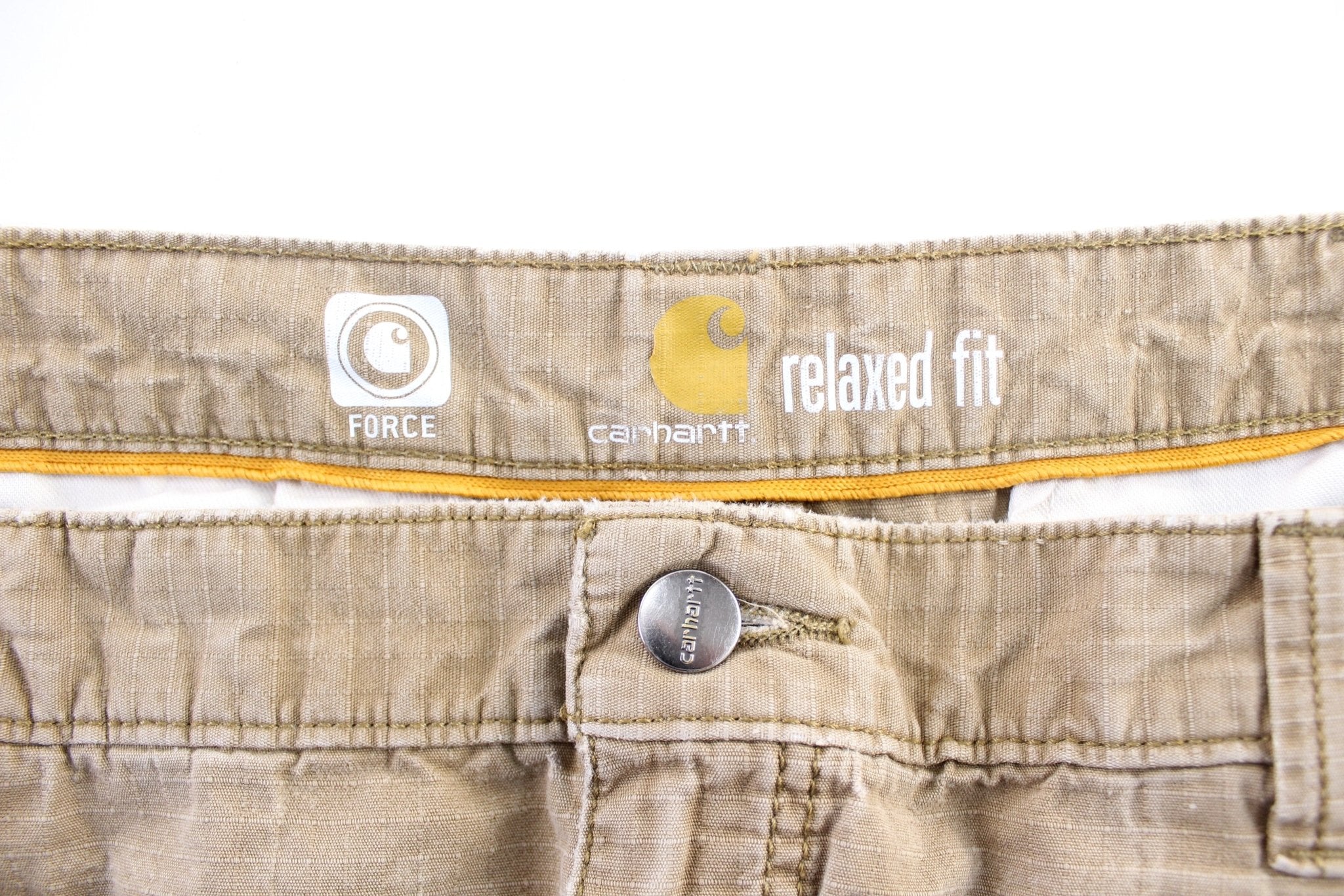 Carhartt Logo Patch Tan Cargo Shorts - Image 4